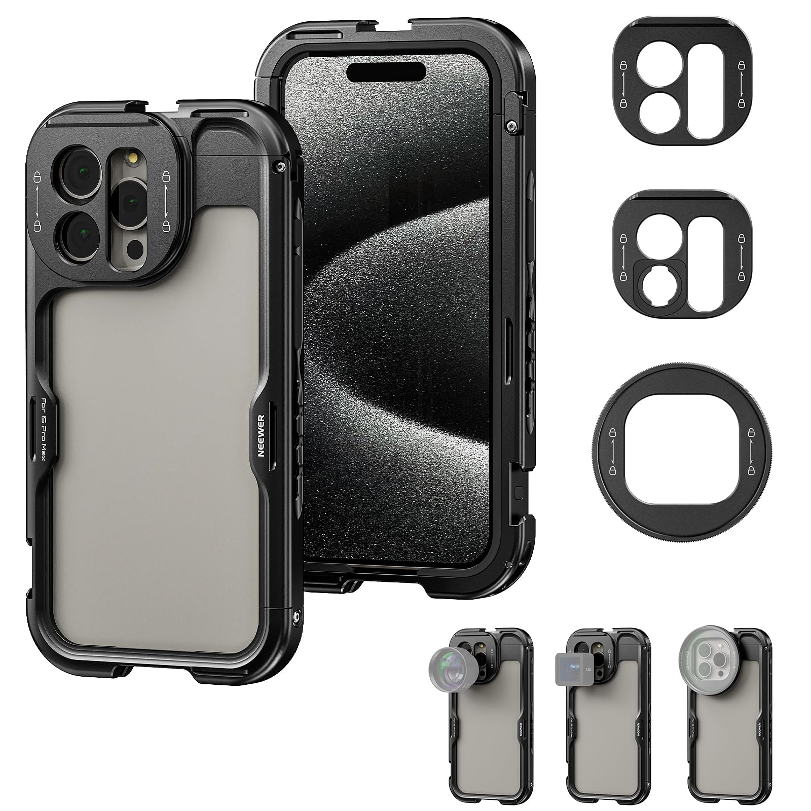 Foto 2 pulgar | Funda Para Teléfono Neewer 15 Pro Max De Segunda Generación Con Adaptador De Filtro De 67 Mm - Venta Internacional.