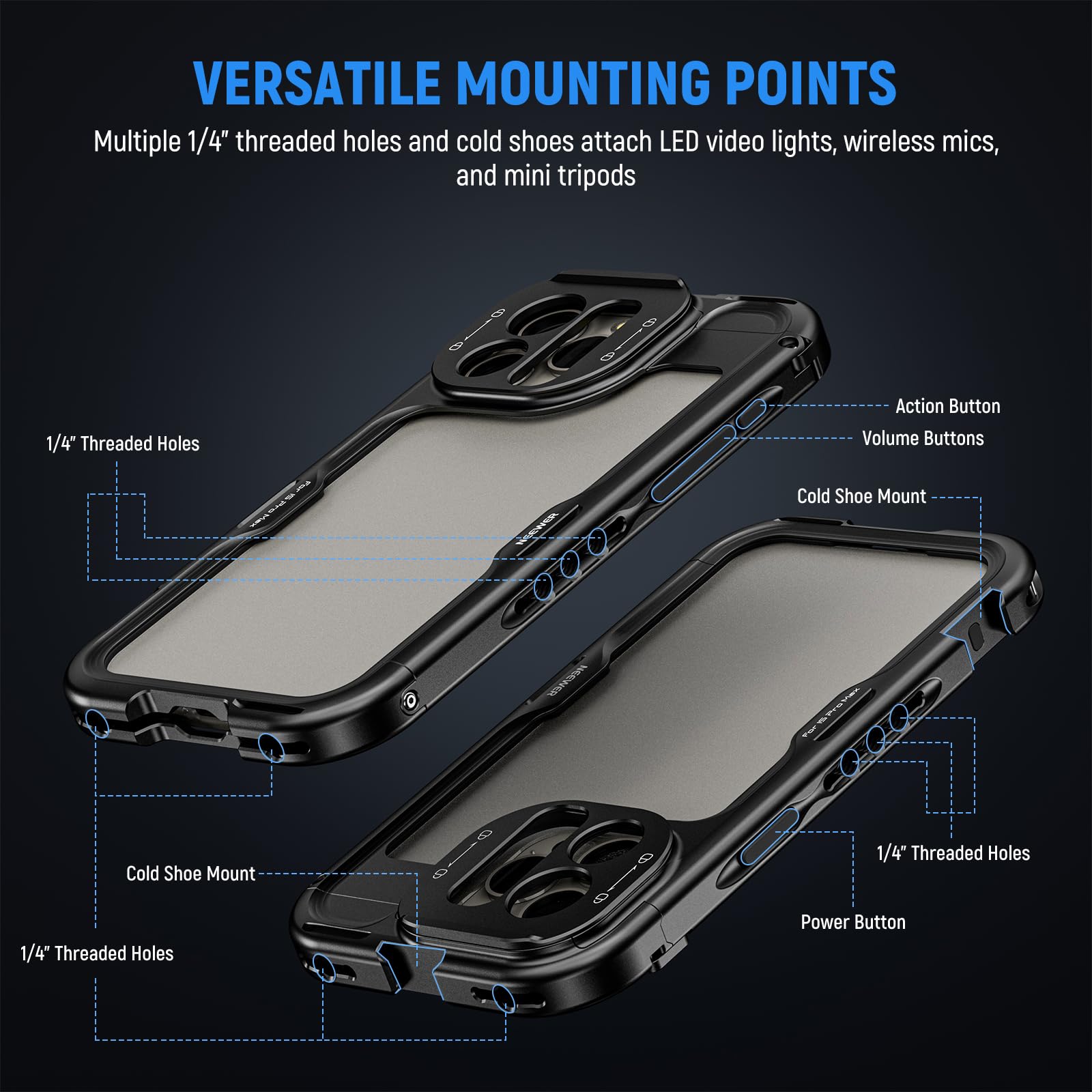 Foto 8 pulgar | Funda Para Teléfono Neewer 15 Pro Max De Segunda Generación Con Adaptador De Filtro De 67 Mm - Venta Internacional.