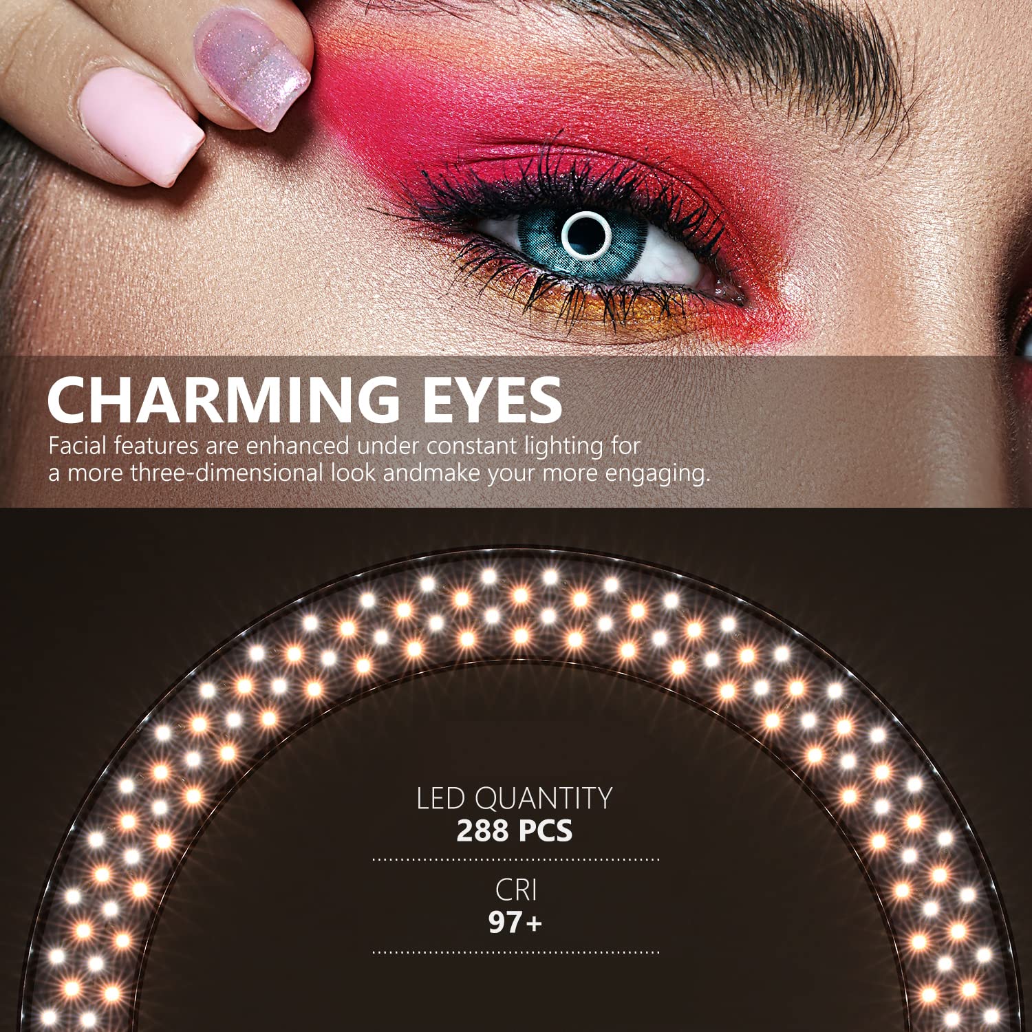 Foto 3 pulgar | Ring Light Neewer Rgb De 18 Pulgadas Con Control De Aplicaciones Y Soporte - Venta Internacional.
