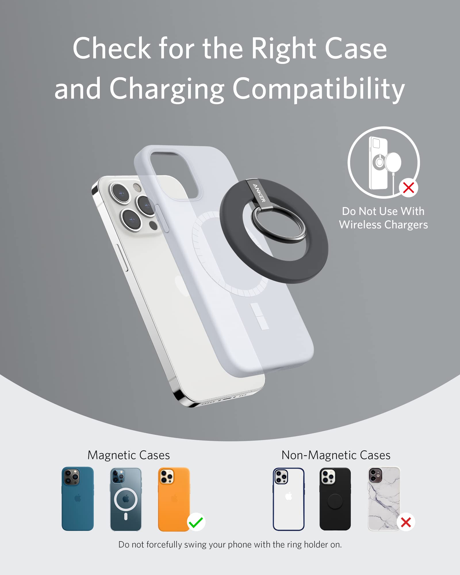 Foto 7 pulgar | Soporte Para Anillas Anker Maggo 610 Phone Grip Para Iphone 14/13/12 - Venta Internacional.