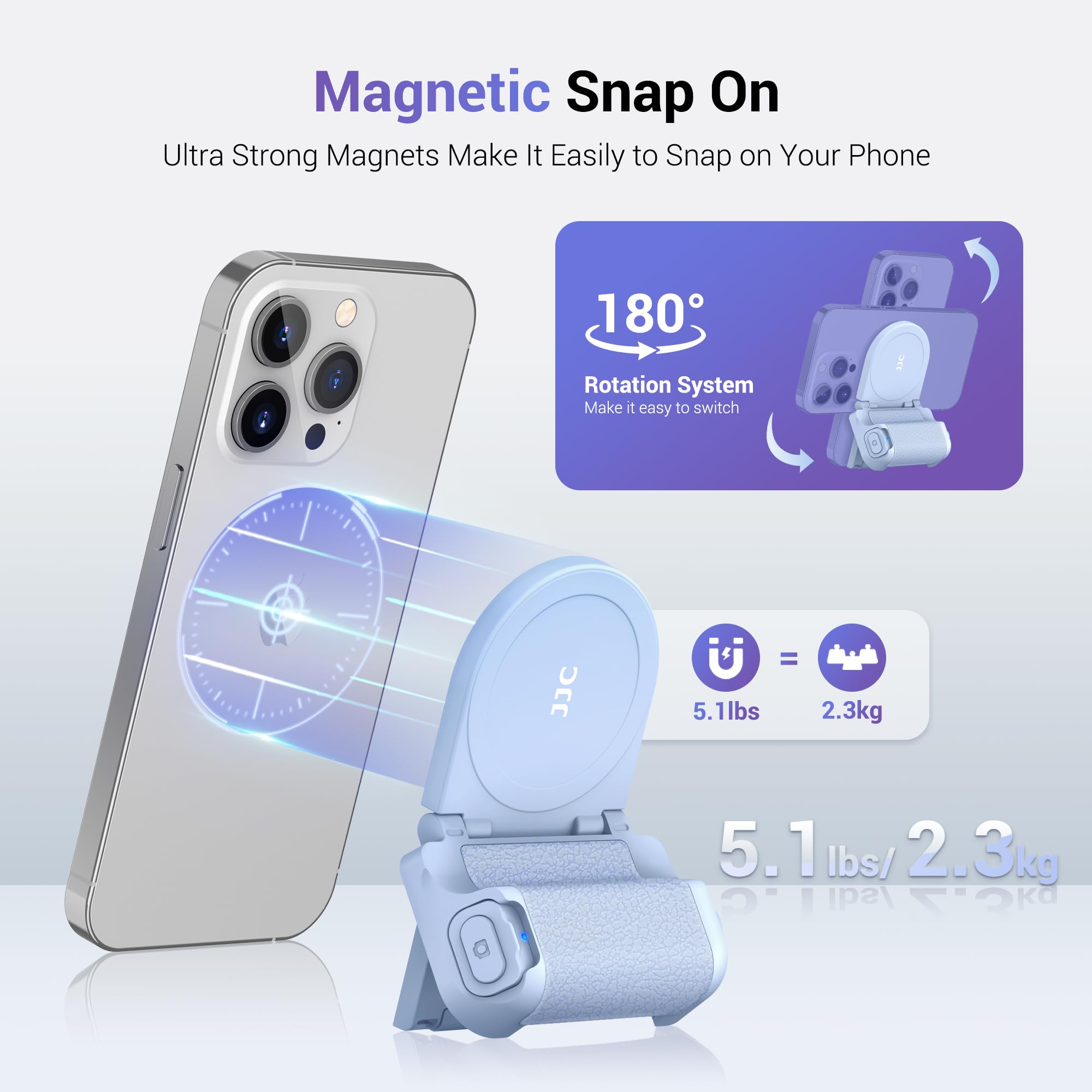 Foto 4 pulgar | Empuñadura Magnética Para Cámara De Teléfono Jjc Msg-p1 Para Iphone Android - Venta Internacional.