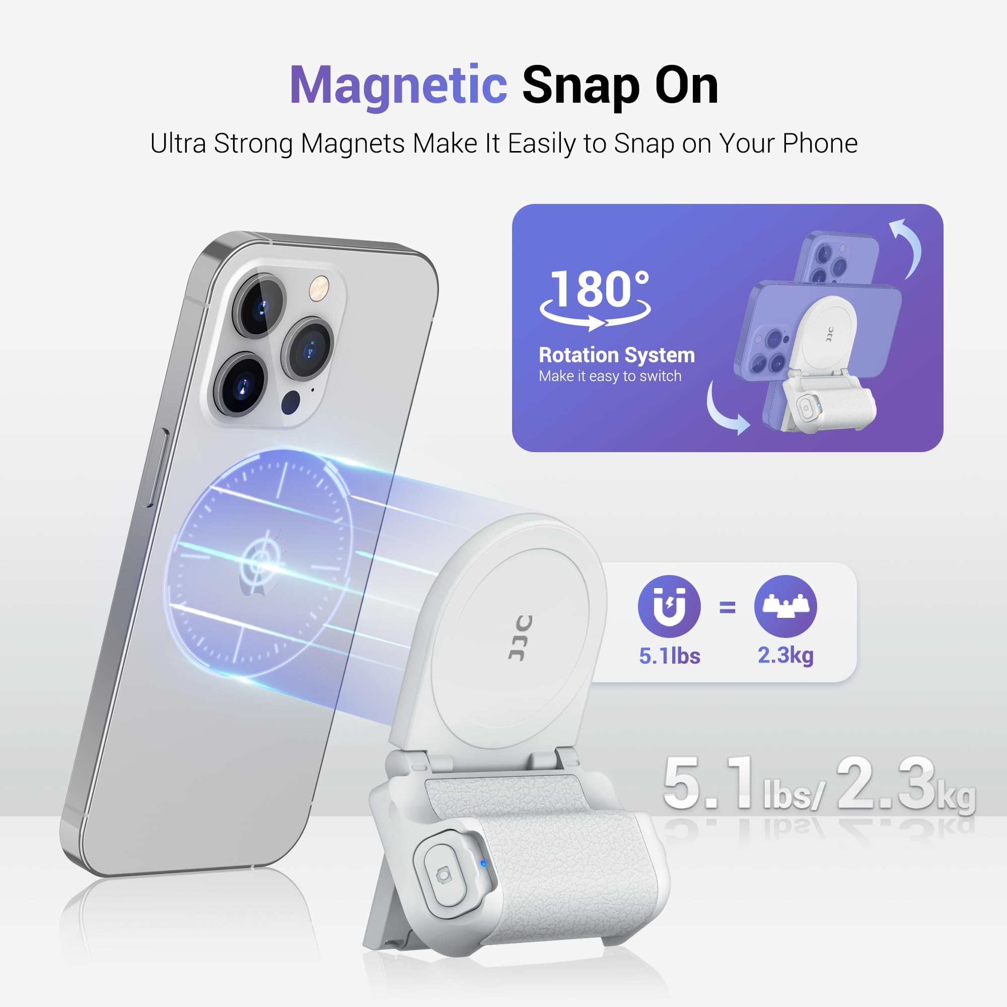 Foto 4 pulgar | Empuñadura Magnética Para Cámara De Teléfono Jjc Msg-p1 Para Iphone Android - Venta Internacional.