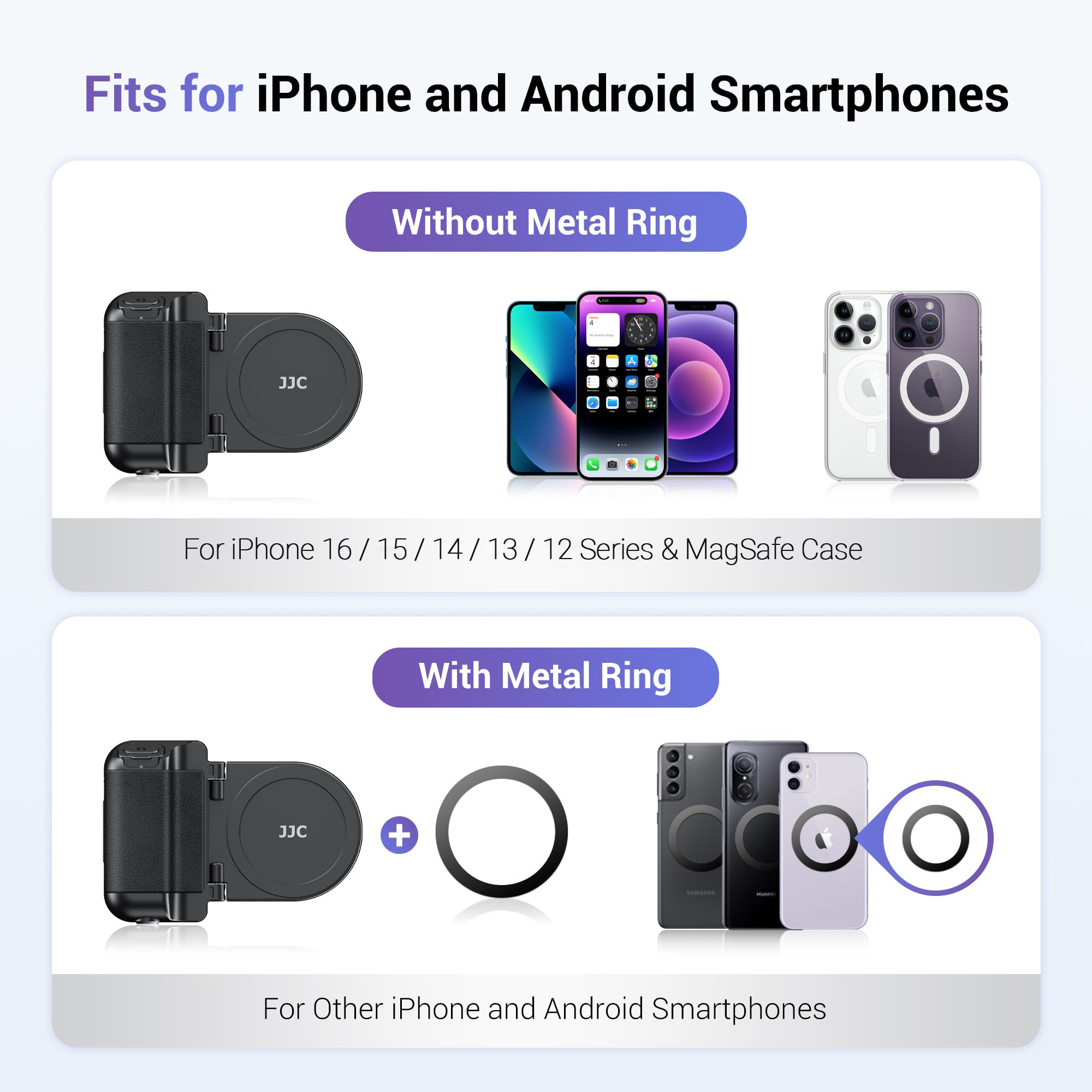 Foto 6 pulgar | Empuñadura Magnética Para Cámara De Teléfono Jjc Msg-p1 Para Iphone Android - Venta Internacional.