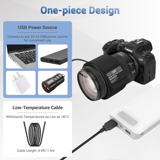 Foto 6 | Calentador De Lentes Jjc Usb Lens Dew, Tira Calefactora De 80 Mm Con Regulador - Venta Internacional.