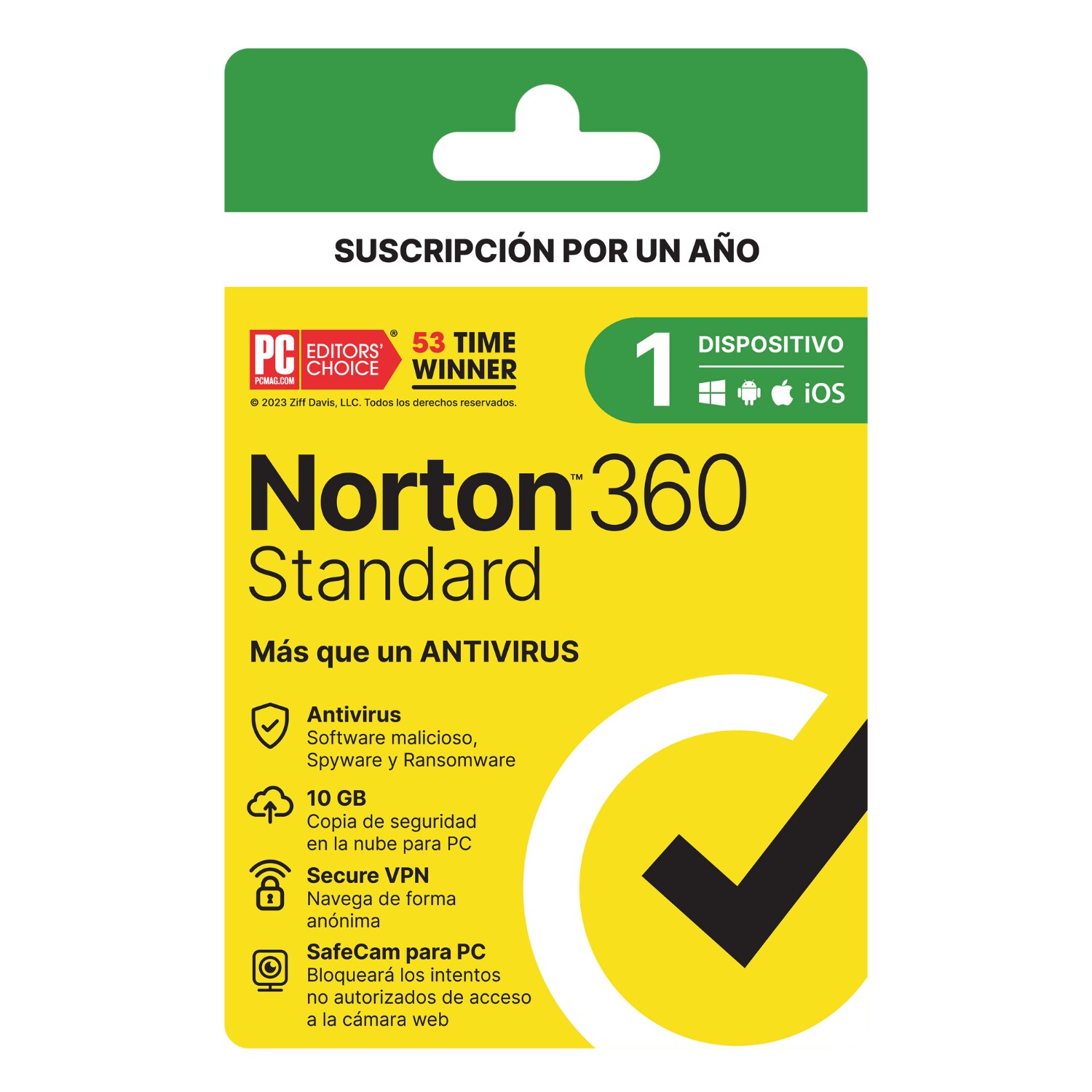 Antivirus Norton Standard 1 Dispositivo 1 Año Vpn Ilimitado $1,878