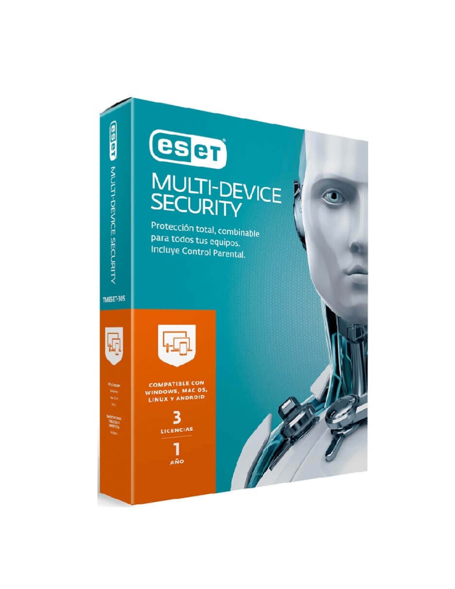 Foto 1 | Antivirus Eset Multidevice Security 3 Licencia  1 Año