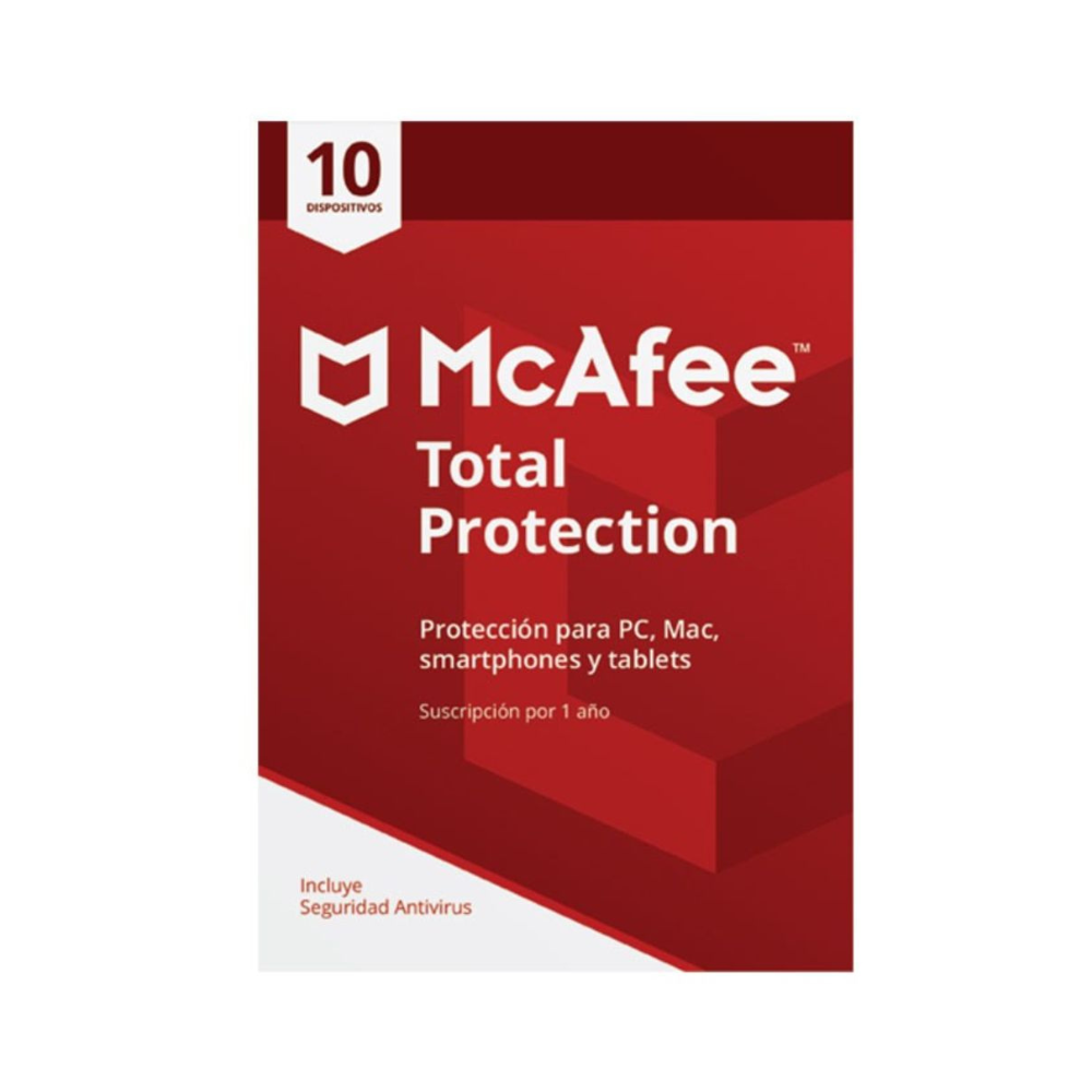 Antivirus Mcafee Original Total Protection 10 Dispositivos (físico)