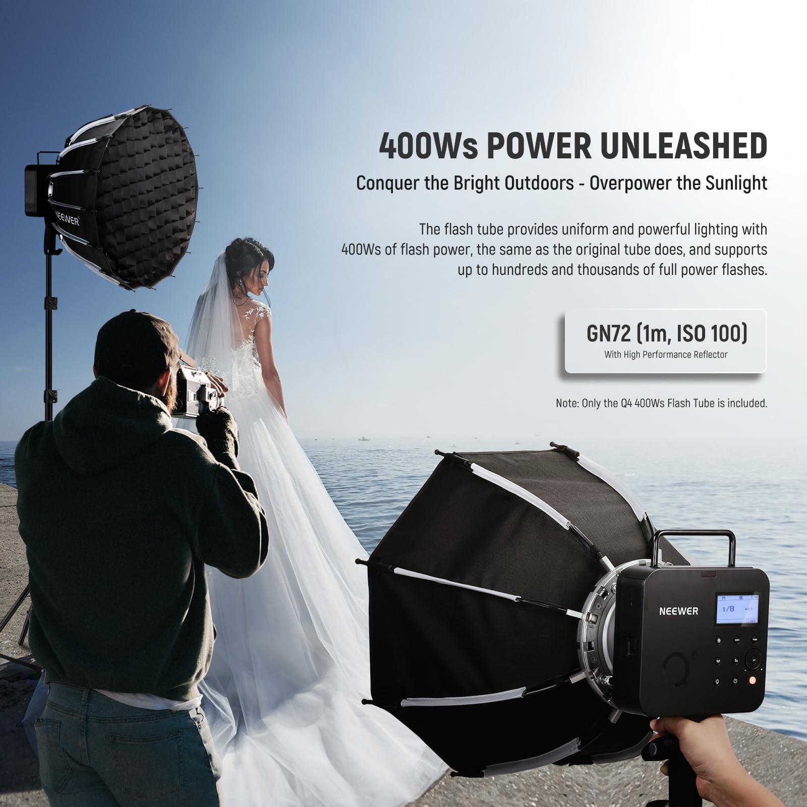 Foto 6 | Tubo De Flash De Repuesto Neewer Q4 400ws Para Studio Flash - Venta Internacional.