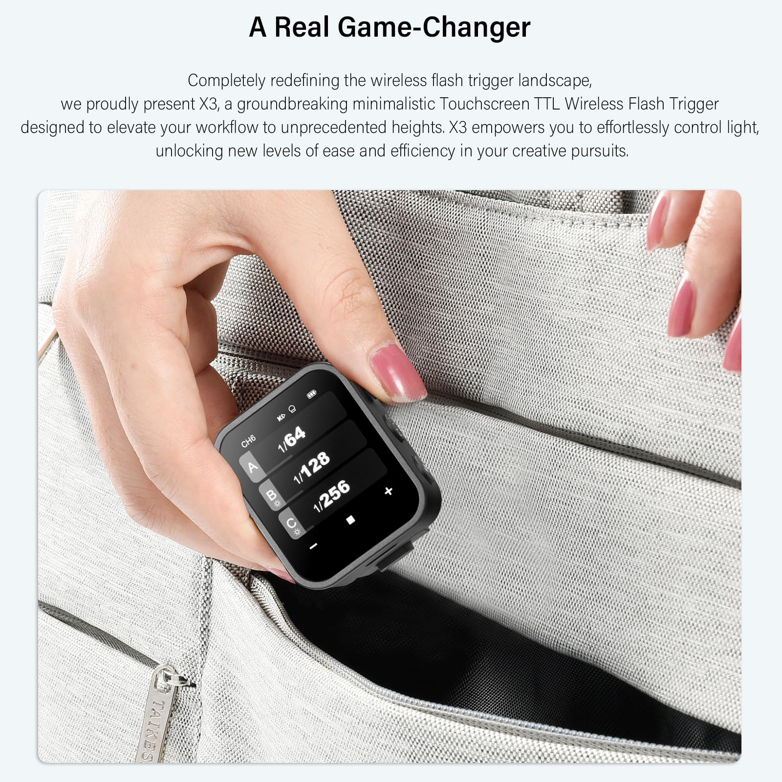 Foto 7 | Disparador De Flash Godox X3 X3s Para Sony Con Pantalla Táctil Y Funda - Venta Internacional.