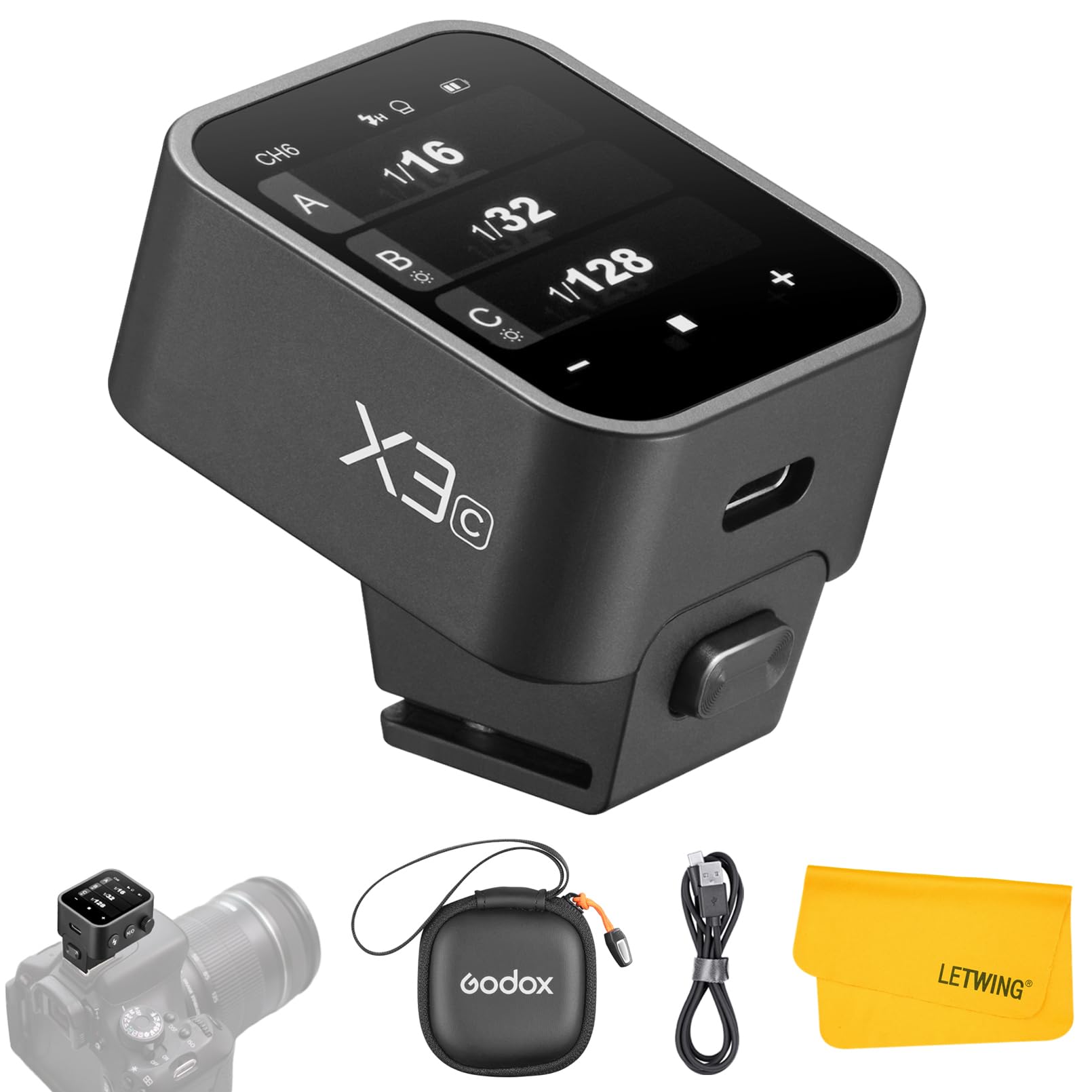 Foto 2 pulgar | Disparador De Flash Inalámbrico Godox X3c X3-c Ttl Para Cámara Canon - Venta Internacional.