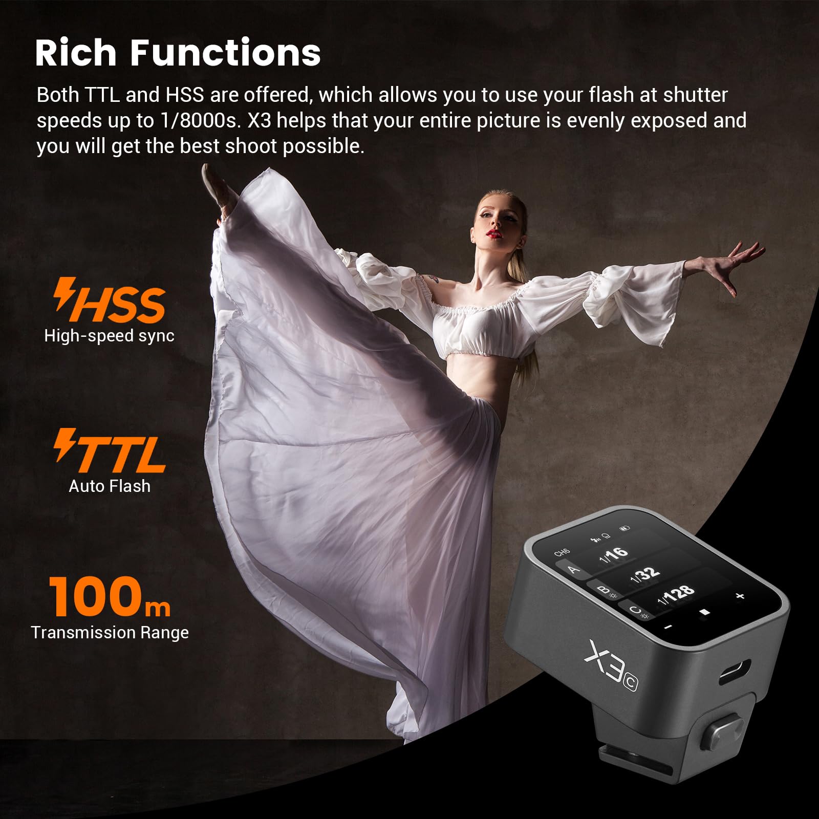 Foto 2 | Disparador De Flash Inalámbrico Godox X3c X3-c Ttl Para Cámara Canon - Venta Internacional.
