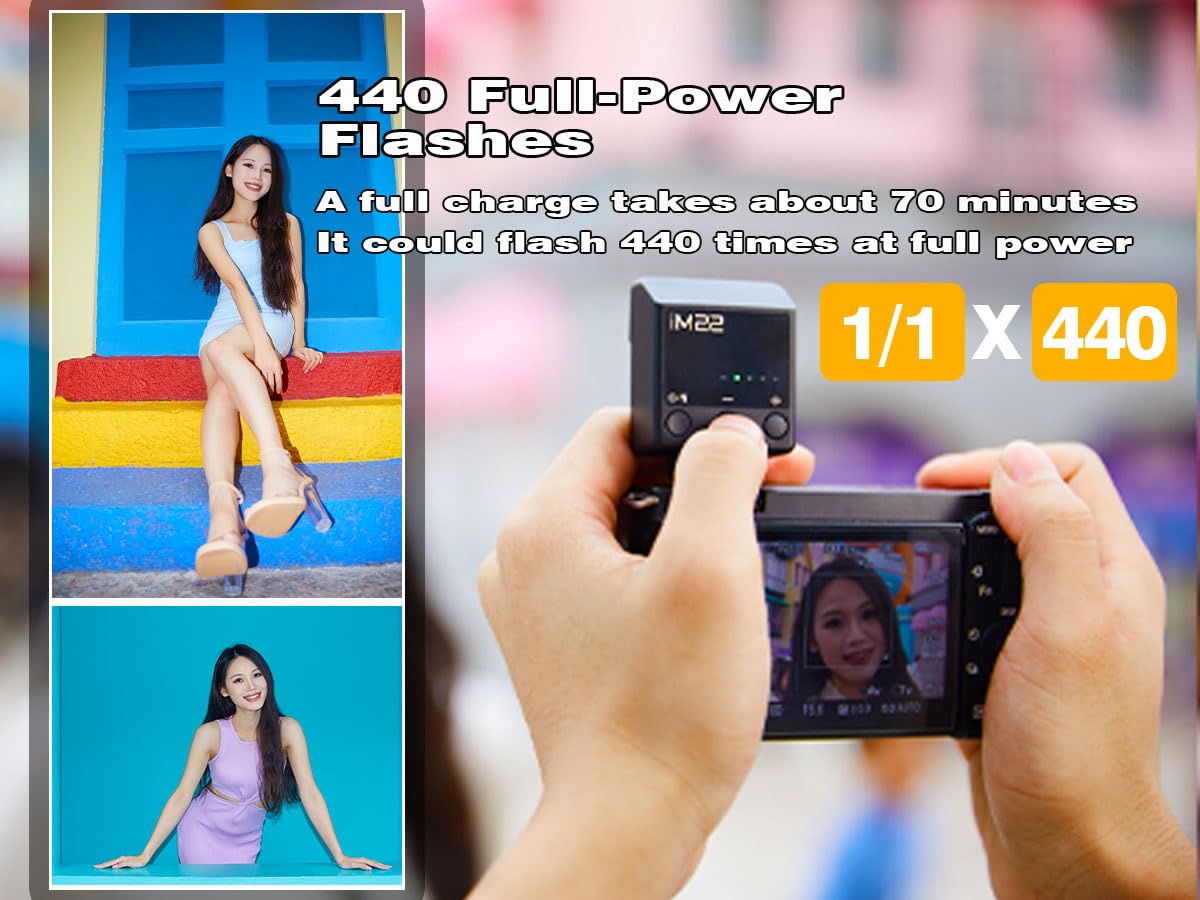 Foto 6 pulgar | Cámara Flash Godox Im22 Gn10/470 Mah Con Carga Tipo C - Venta Internacional.