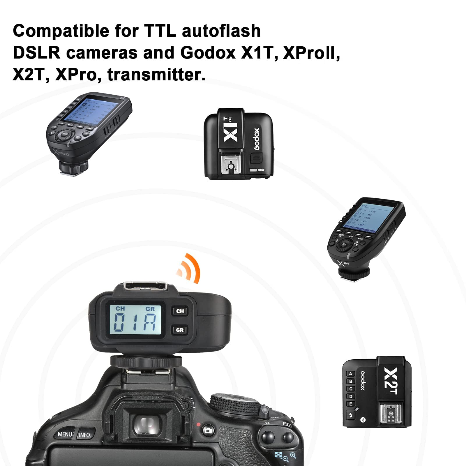 Foto 4 | Receptor De Flash Inalámbrico Godox X1r-c Para Canon - Venta Internacional.