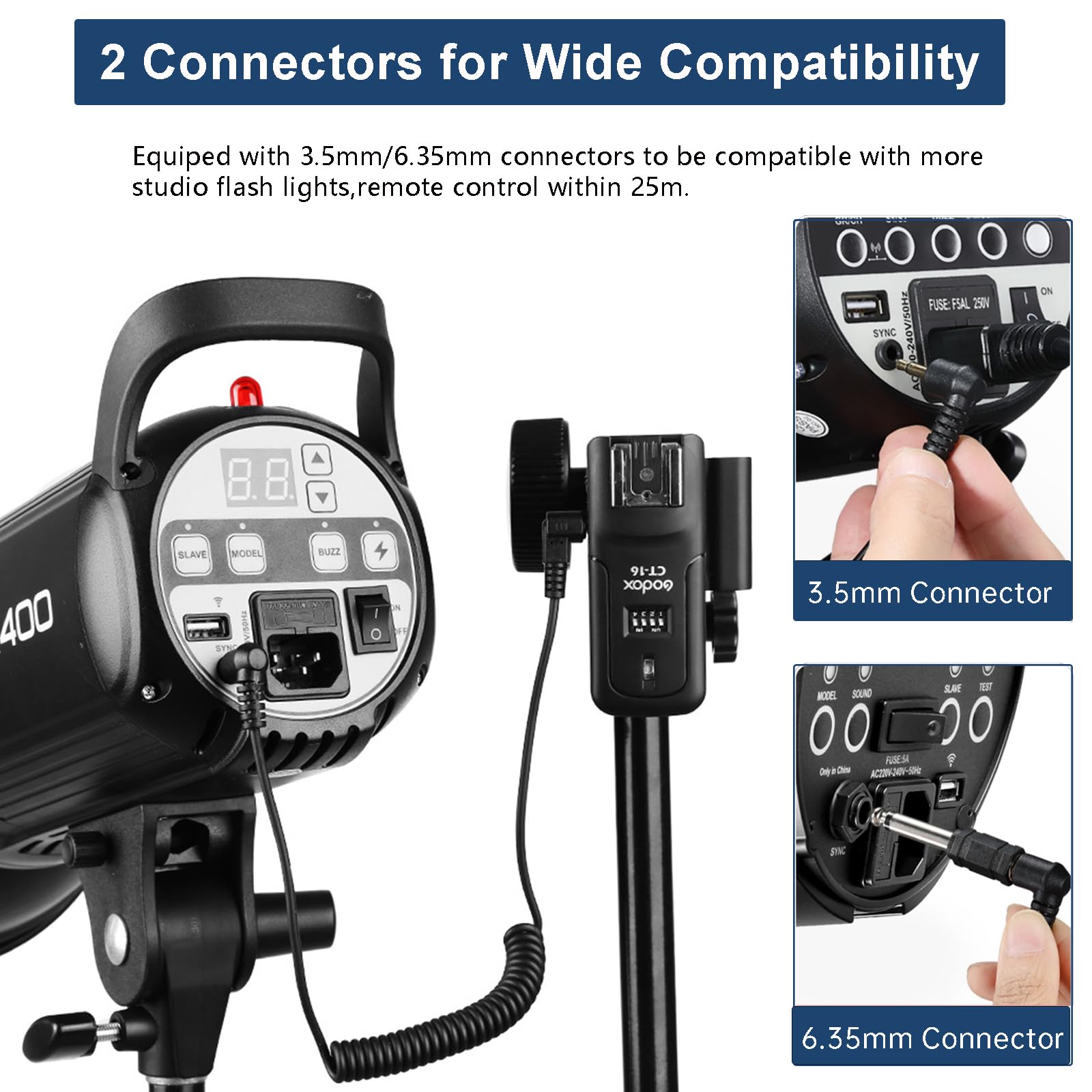 Foto 6 pulgar | Radio Inalámbrica Flash Trigger Godox Ct-16 Para Canon Nikon Son - Venta Internacional.