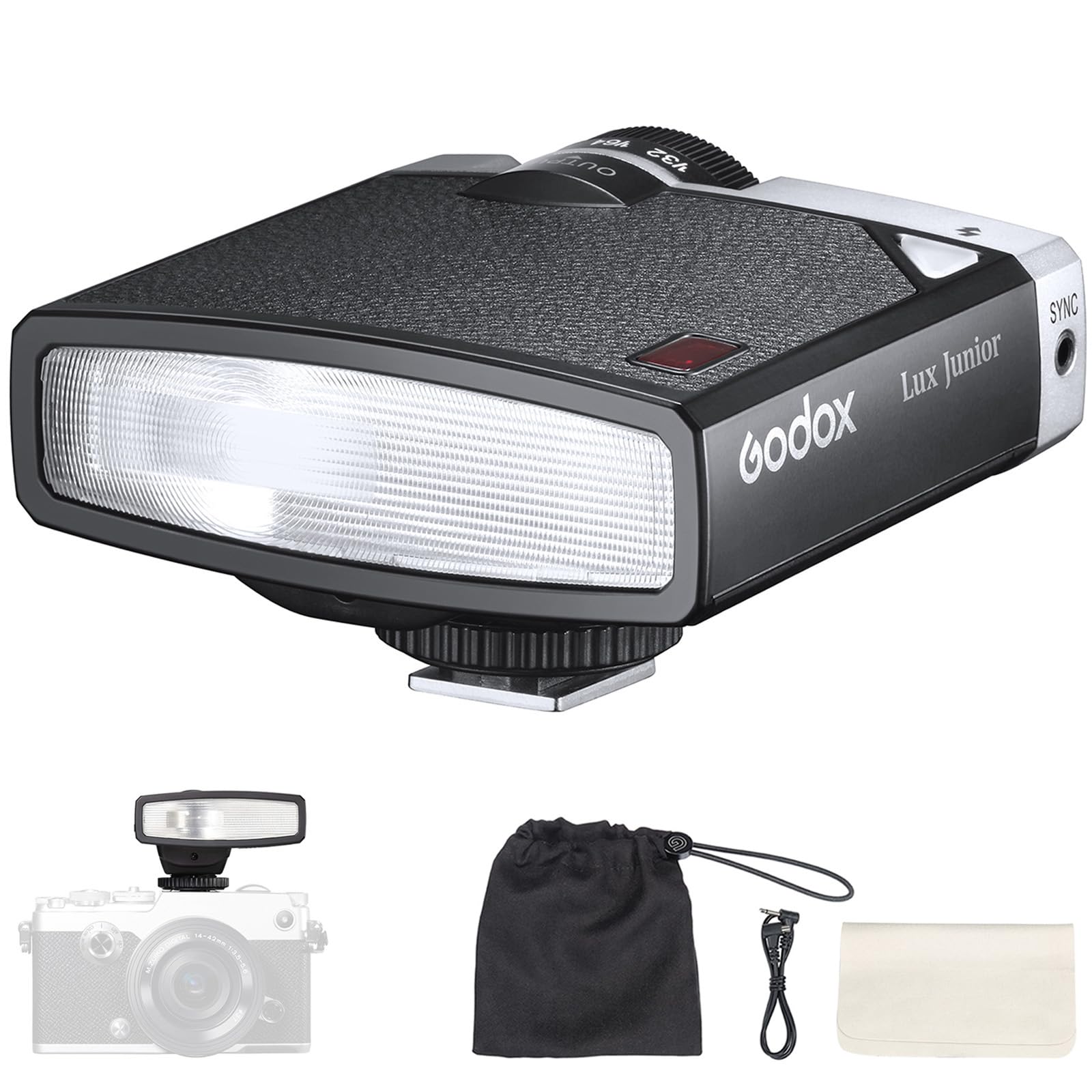 Foto 1 | Cámara Flash Godox Lux Junior Retro Gn12 6000k Para Fujifilm - Venta Internacional.