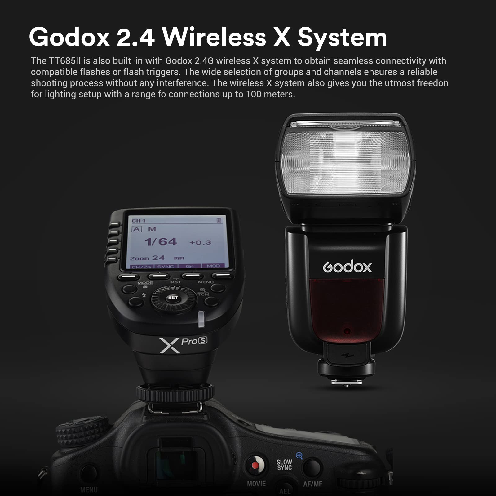 Foto 2 | Flash Godox Tt685ii Tt685ii-c Para Cámaras Canon Eos - Venta Internacional.