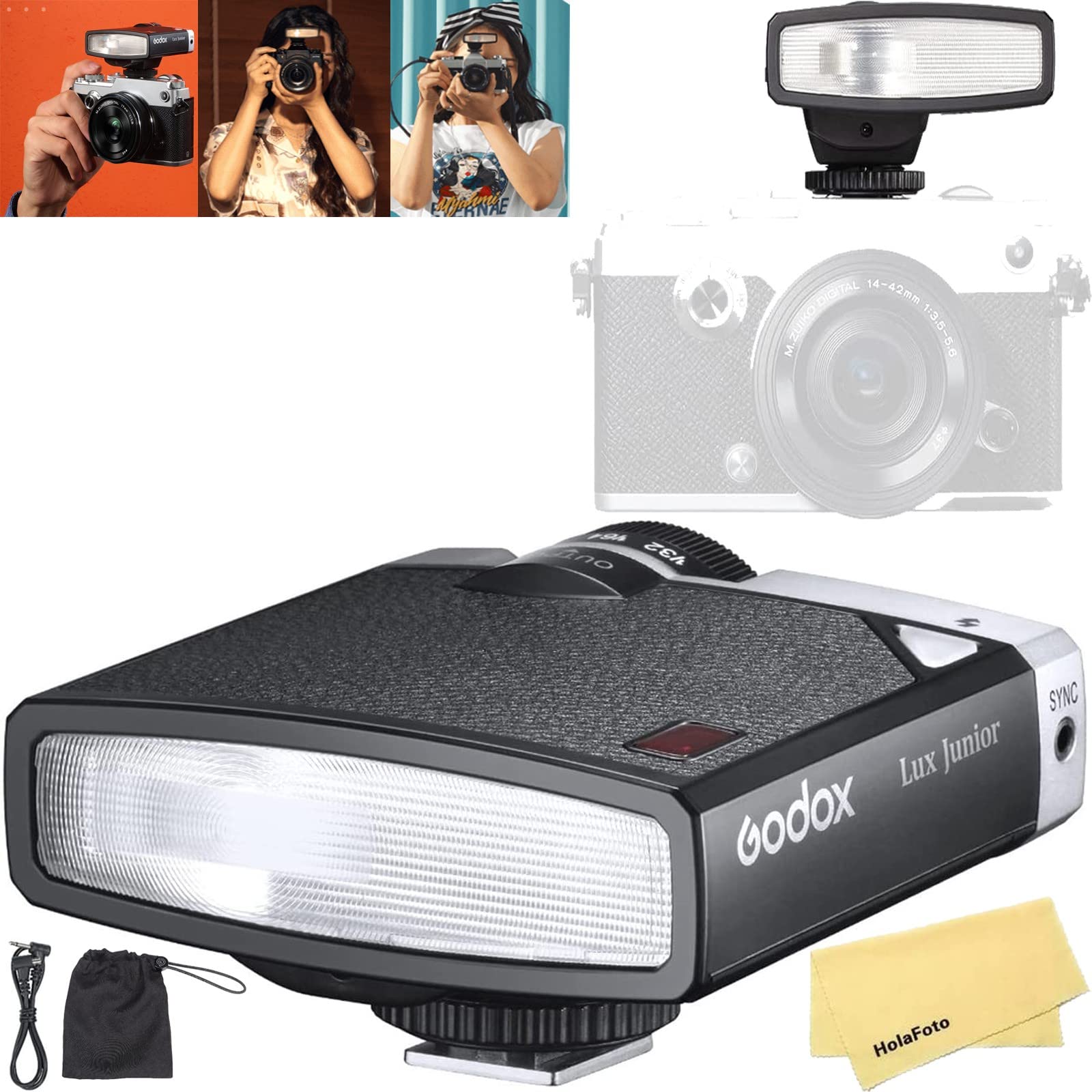 Foto 2 pulgar | Cámara Flash Godox Lux Junior Retro Para Canon Sony Nikon - Venta Internacional.