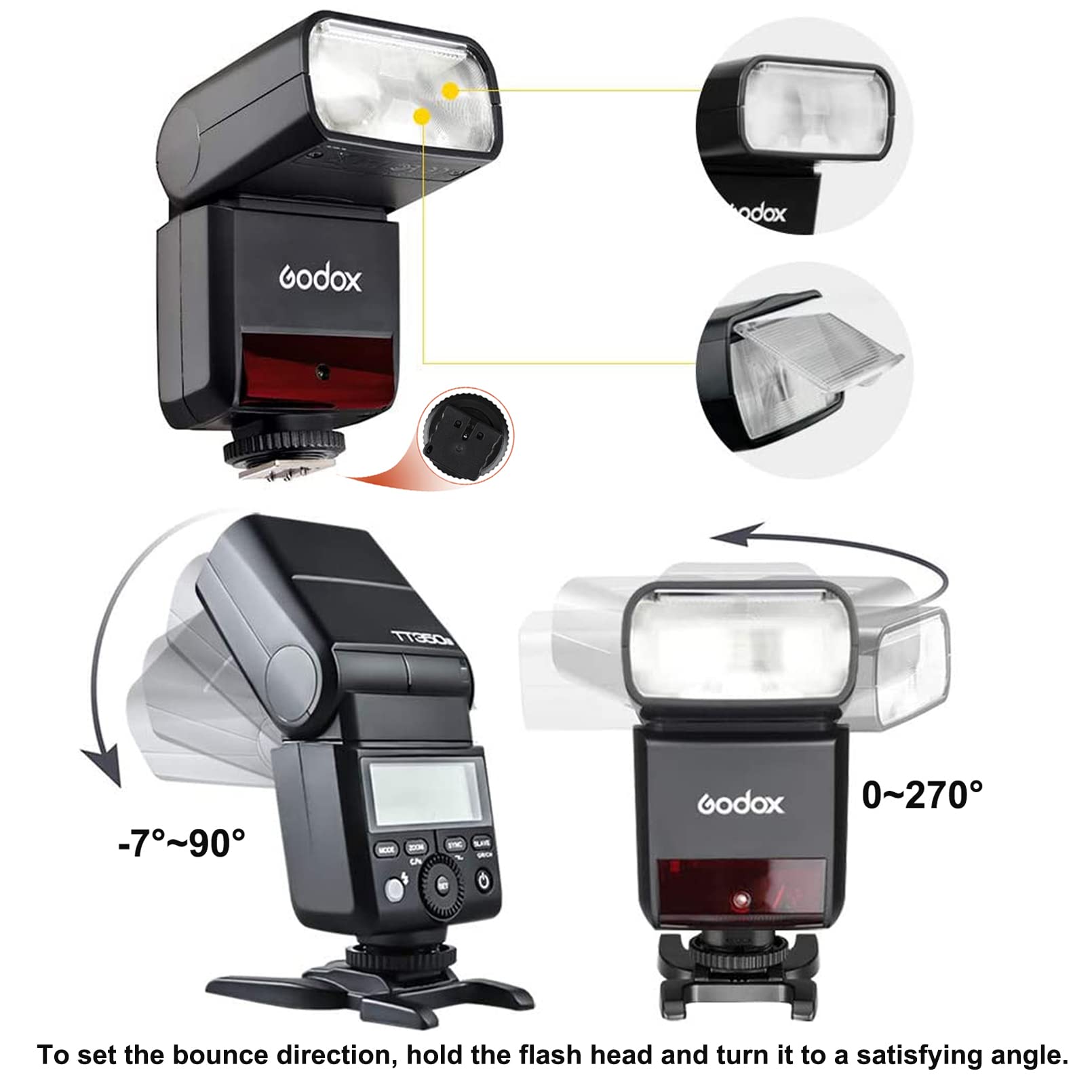 Foto 6 | Cámara Flash Godox Tt350o Ttl 2.4g Inalámbrica Gn36 Para Olympus - Venta Internacional.