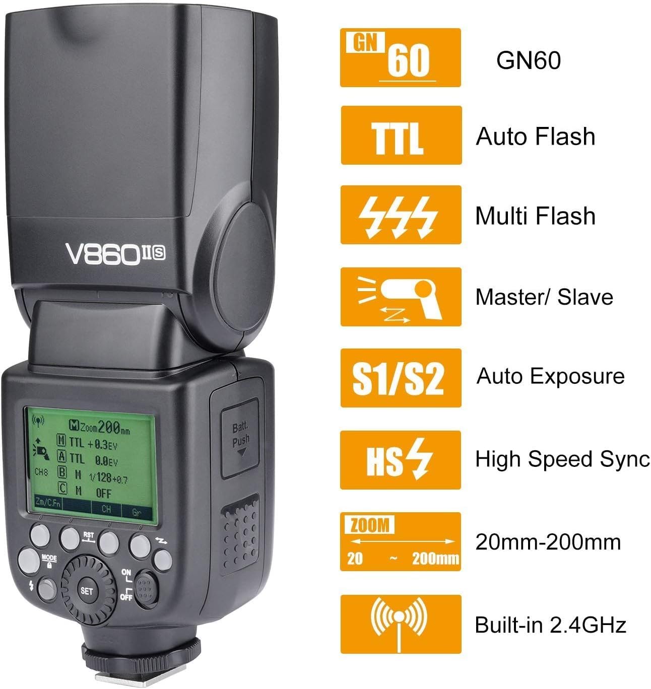 Foto 4 pulgar | Cámara Flash Speedlite Godox Ving V860ii-s Para Sony A7 - Venta Internacional.