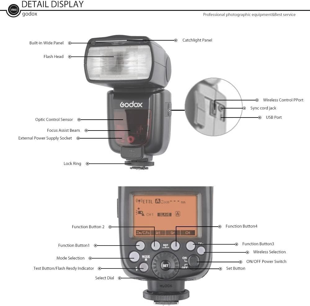 Foto 6 pulgar | Cámara Flash Speedlite Godox Ving V860ii-s Para Sony A7 - Venta Internacional.