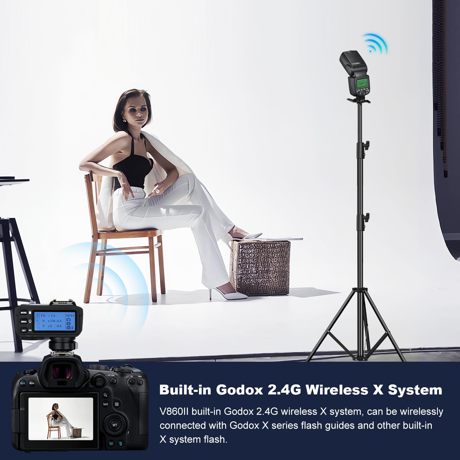 Foto 3 | Cámara Flash Speedlite Godox V860ii-s Para Sony Con Led Usb - Venta Internacional.