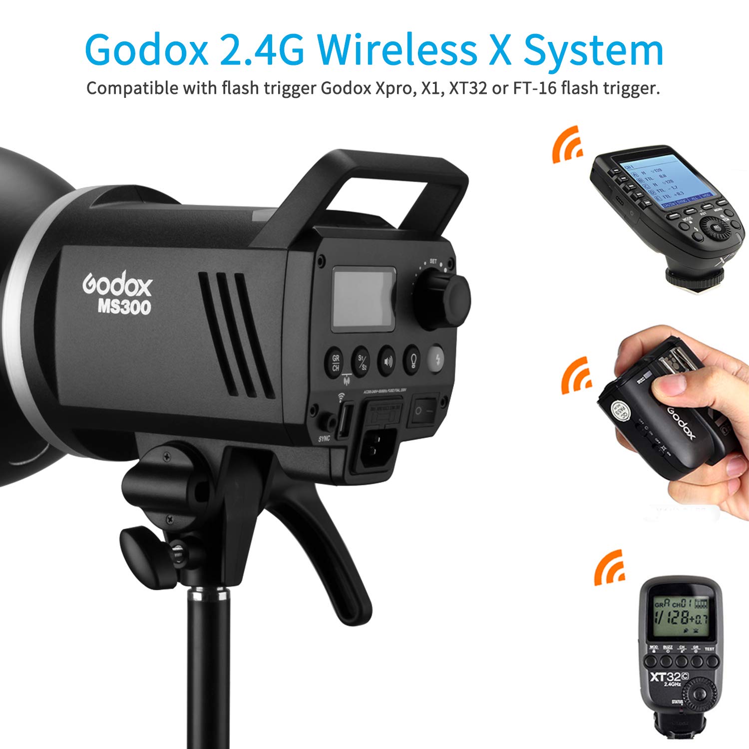 Foto 4 pulgar | Studio Flash Strobe Godox Ms300 300 W Con Sistema X Inalámbrico - Venta Internacional.