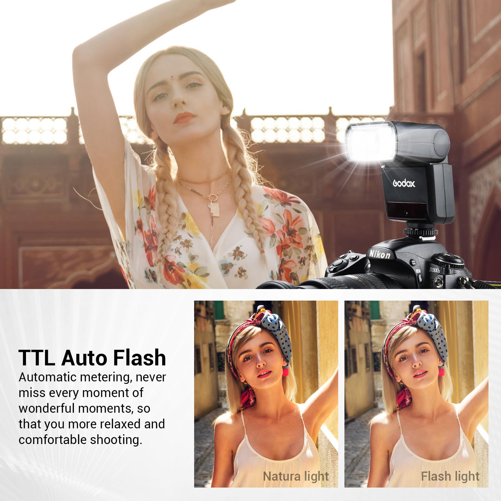 Foto 6 pulgar | Cámara Flash Godox Tt350n 2.4g Inalámbrica Ttl Para Cámara Nikon - Venta Internacional.