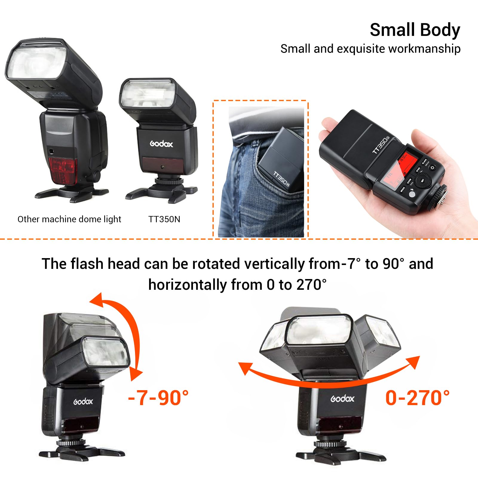 Foto 7 pulgar | Cámara Flash Godox Tt350n 2.4g Inalámbrica Ttl Para Cámara Nikon - Venta Internacional.
