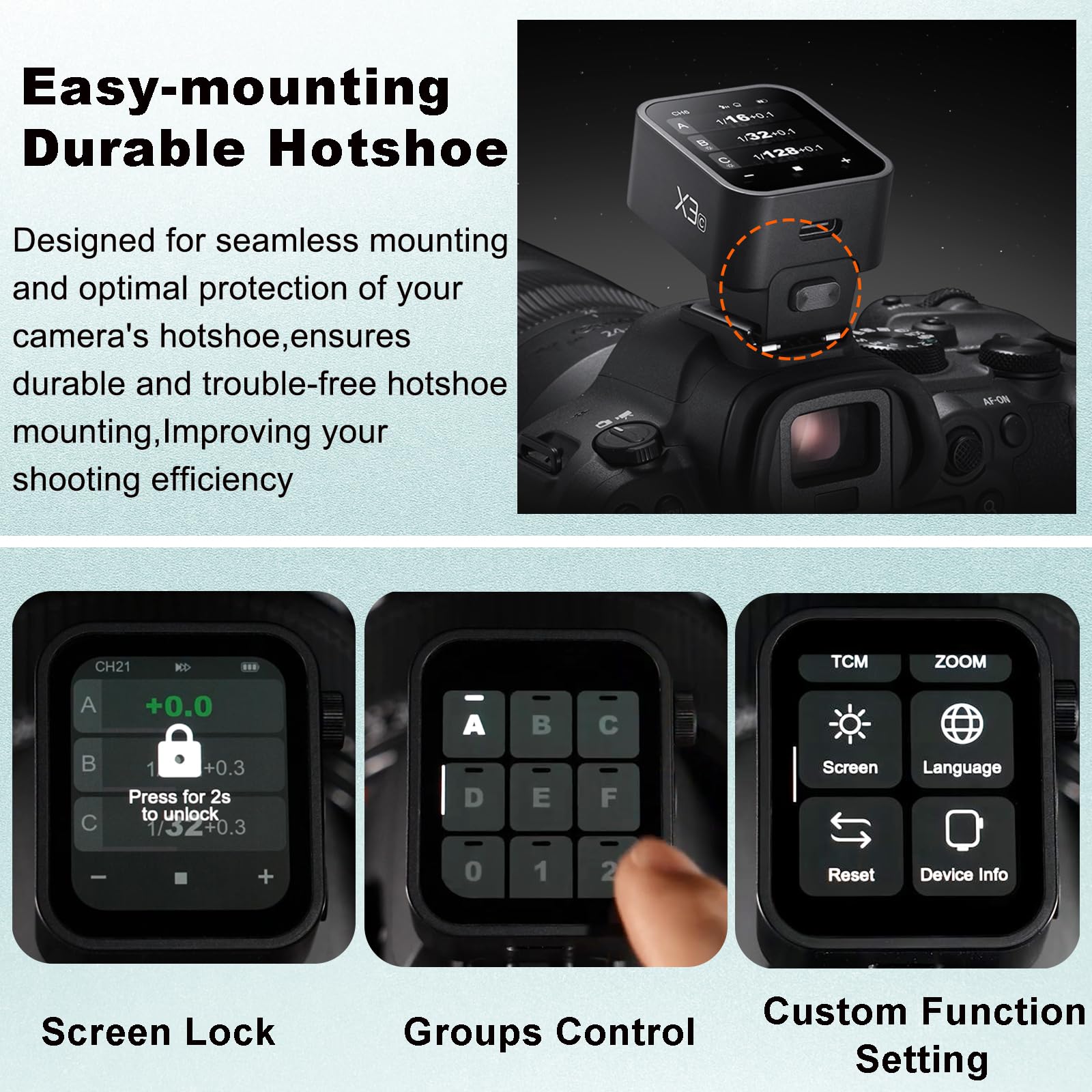 Foto 6 pulgar | Disparador De Flash Inalámbrico Godox X3-s X3s Ttl Para Cámara Sony - Venta Internacional.