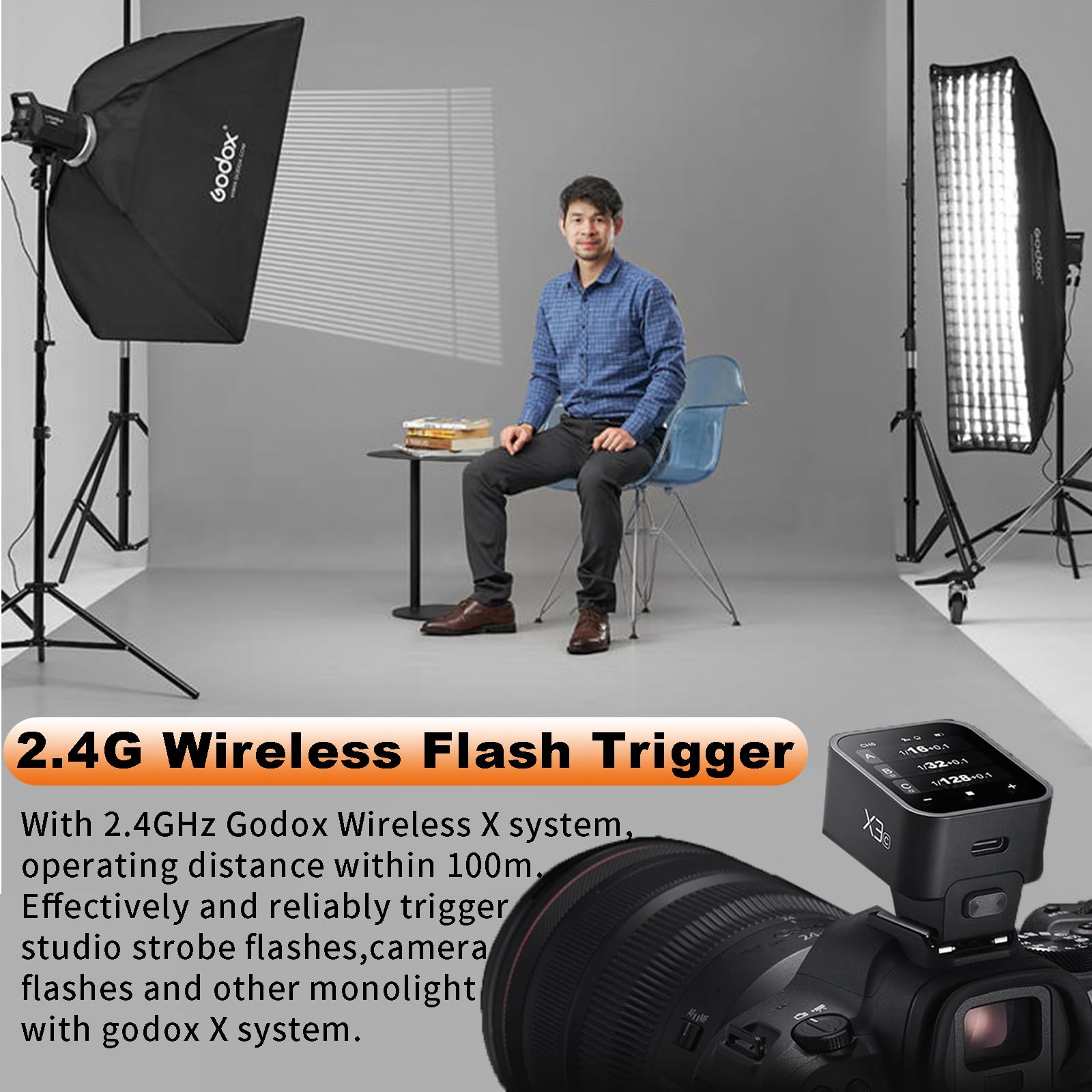 Foto 7 pulgar | Disparador De Flash Inalámbrico Godox X3-s X3s Ttl Para Cámara Sony - Venta Internacional.