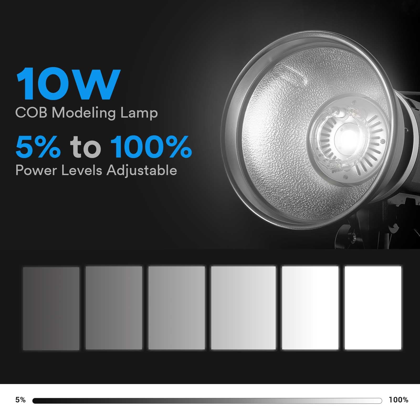 Foto 2 | Sistema X Inalámbrico Studio Flash Strobe Godox Ms300-v, 300 W, 2,4 G - Venta Internacional.
