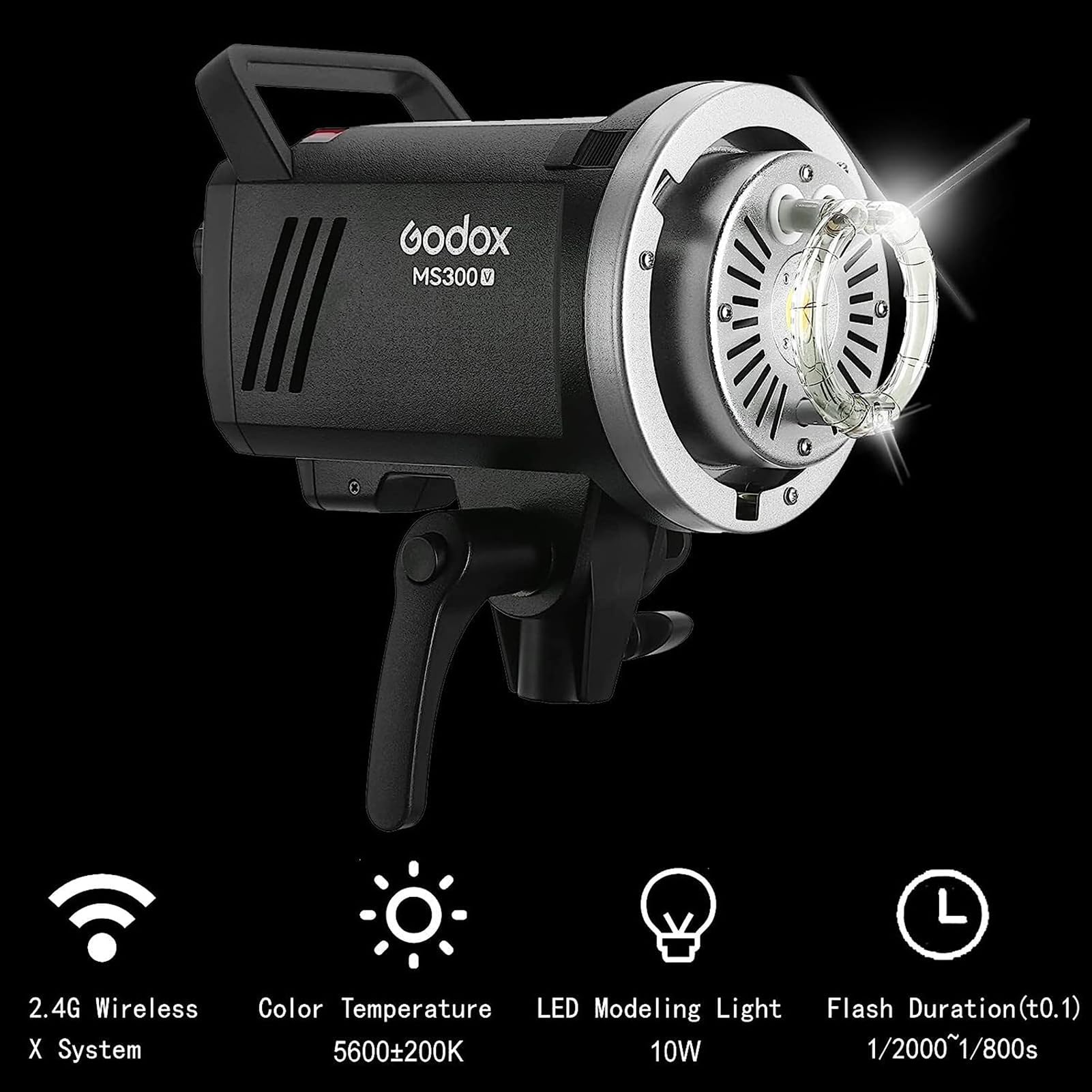 Foto 3 pulgar | Flash De Estudio Godox Ms300-v, Luz Estroboscópica De 300 W - Venta Internacional.