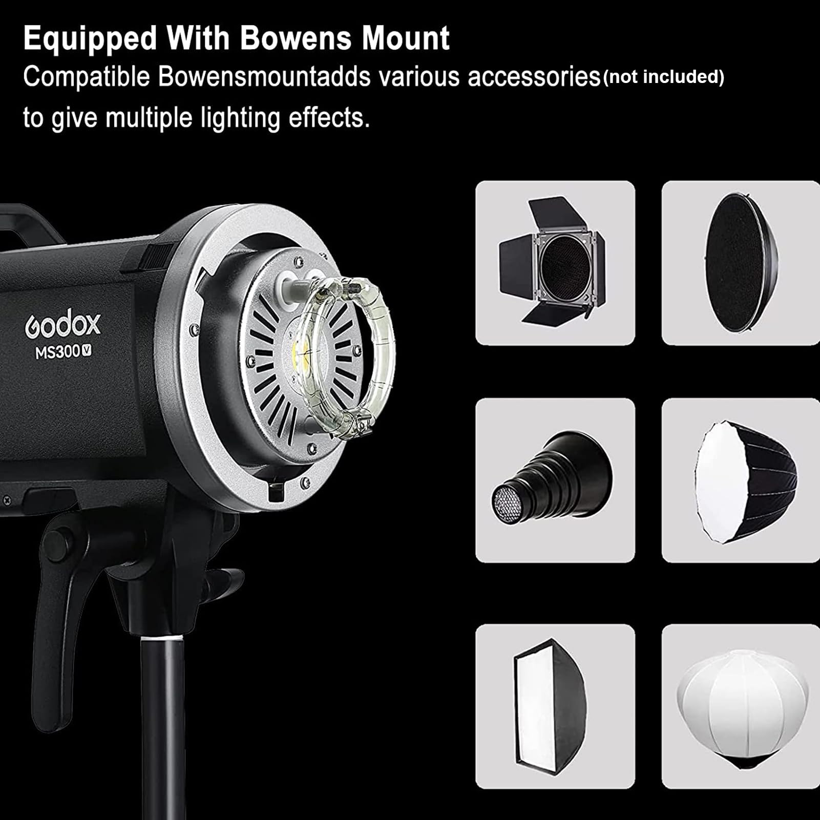 Foto 4 pulgar | Flash De Estudio Godox Ms300-v, Luz Estroboscópica De 300 W - Venta Internacional.