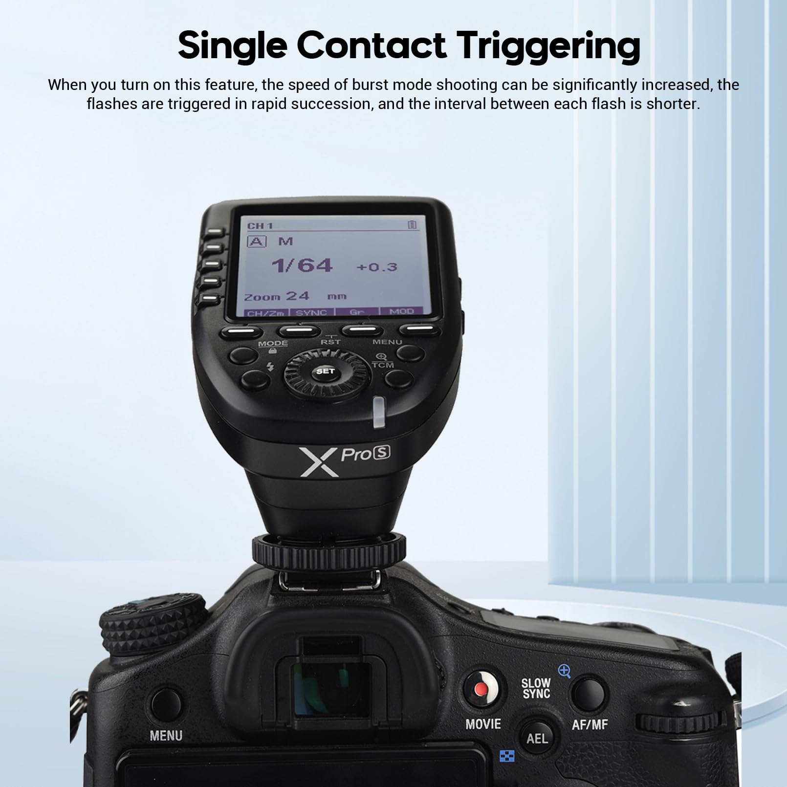 Foto 6 | Disparador De Flash Inalámbrico Godox Xpro-s Ttl Para Cámara Sony - Venta Internacional.