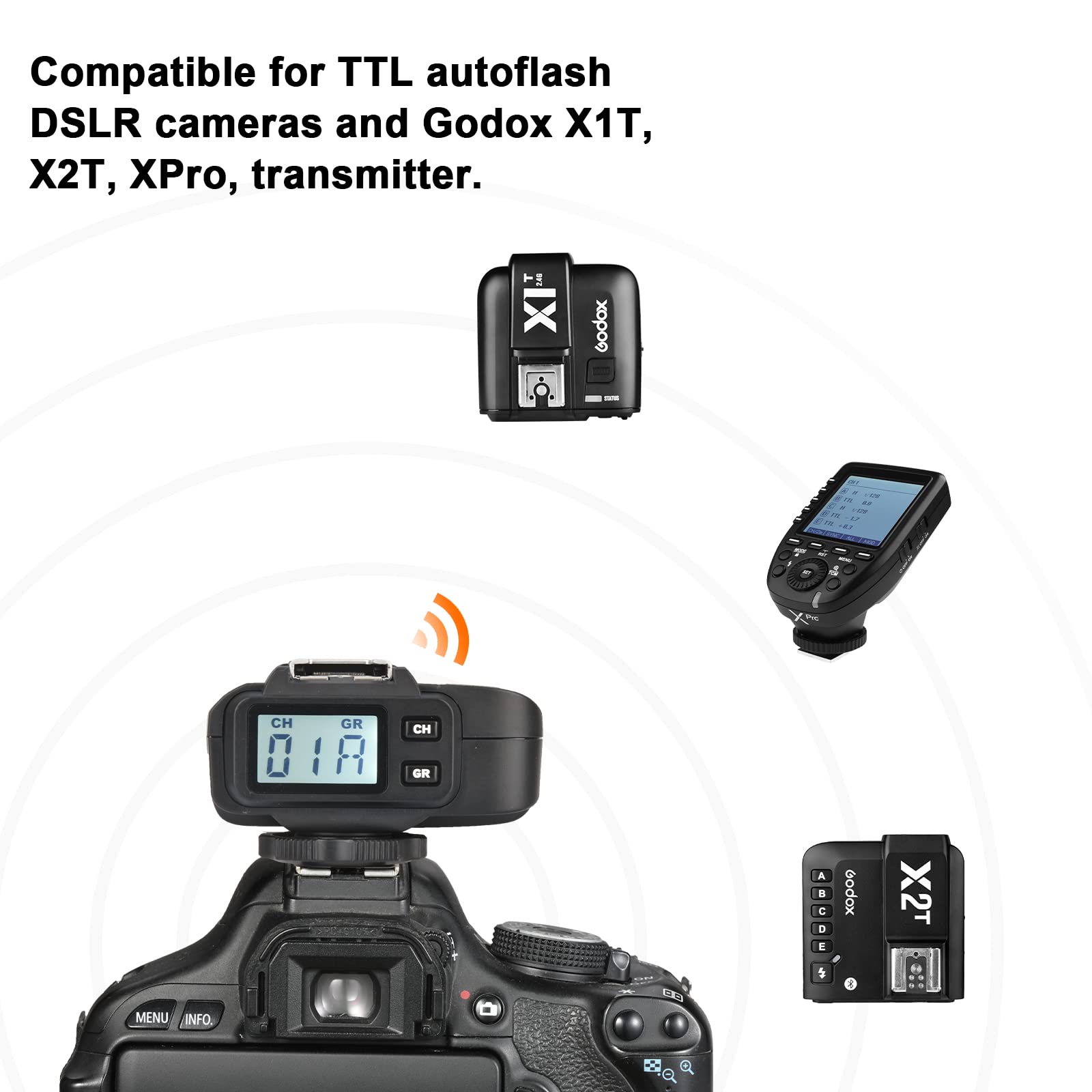 Foto 5 | Receptor De Flash Remoto Inalámbrico Godox X1r-c E-ttl - Venta Internacional.
