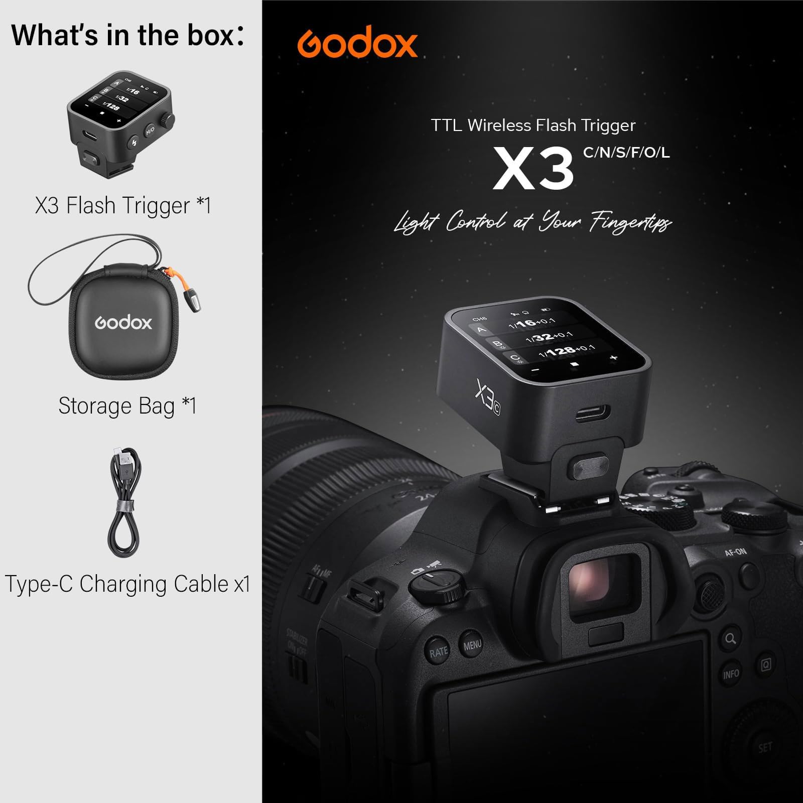 Foto 3 pulgar | Flash Godox X3 X3c para Canon Inalámbrica Ttl Hss  2,4 G - Venta Internacional
