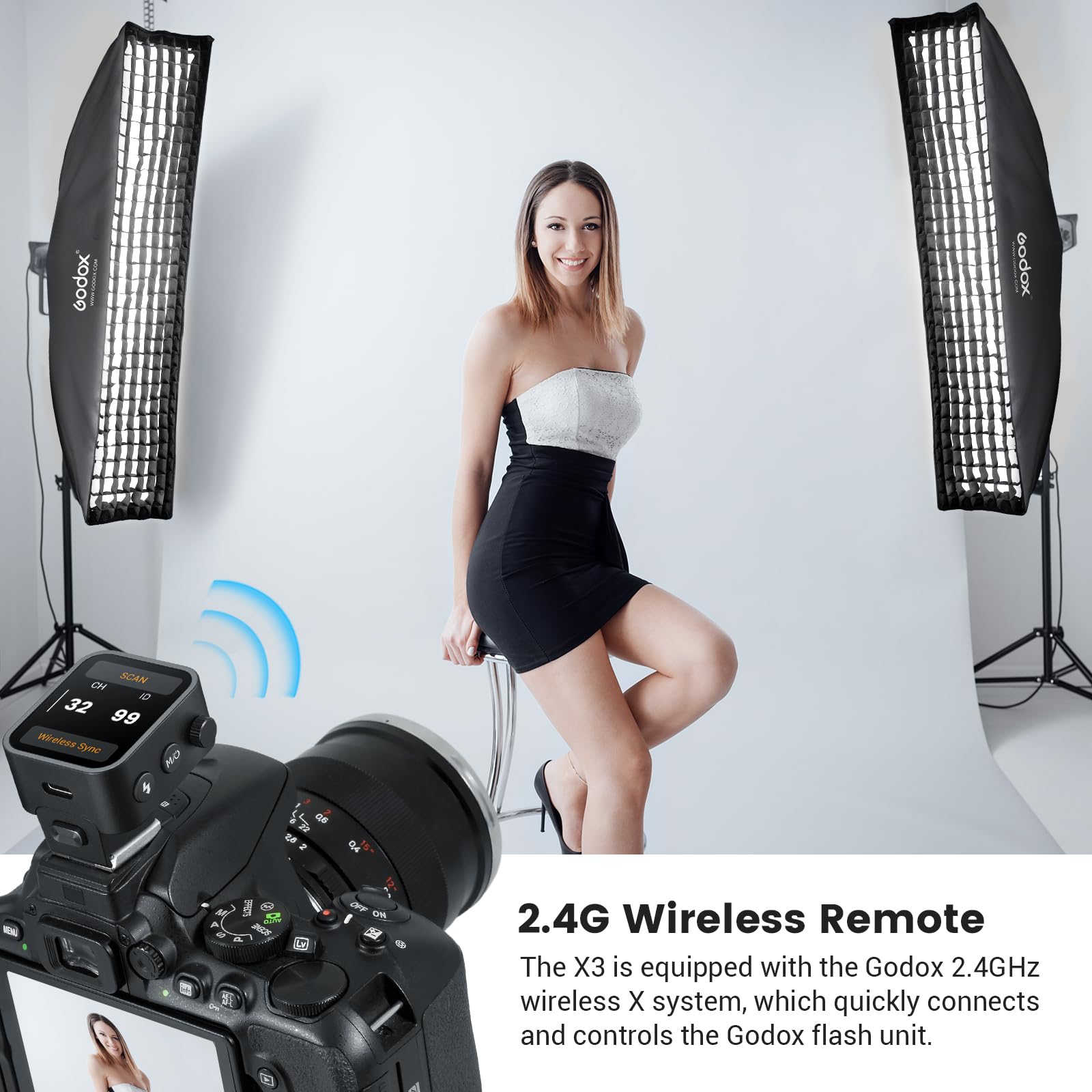 Foto 5 | Pantalla Táctil Ttl De Flash Trigger Godox X3-s Para Cámara Sony - Venta Internacional.