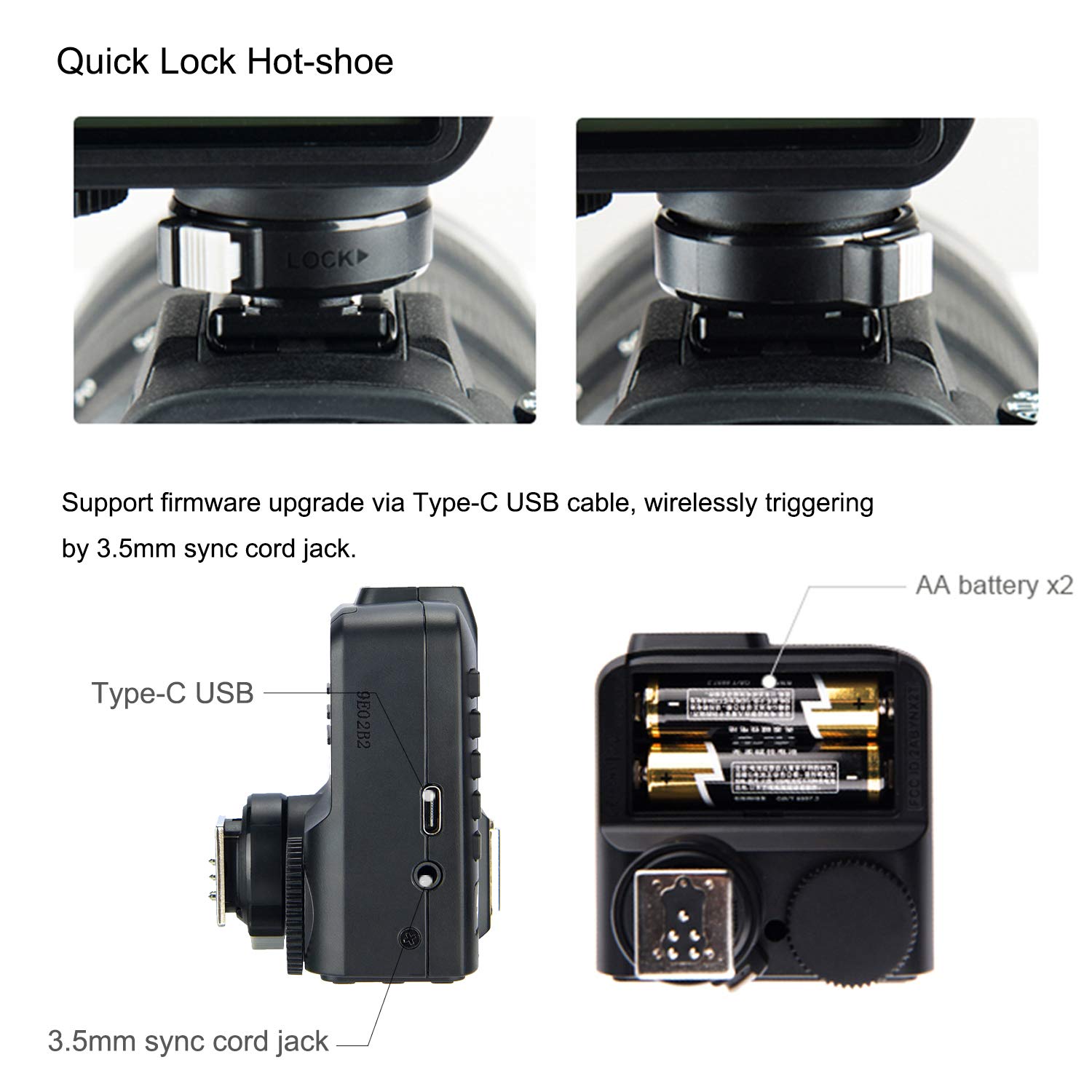 Foto 5 | Disparador De Flash Inalámbrico Godox X2t-o Ttl Para Olympus Panasonic - Venta Internacional.