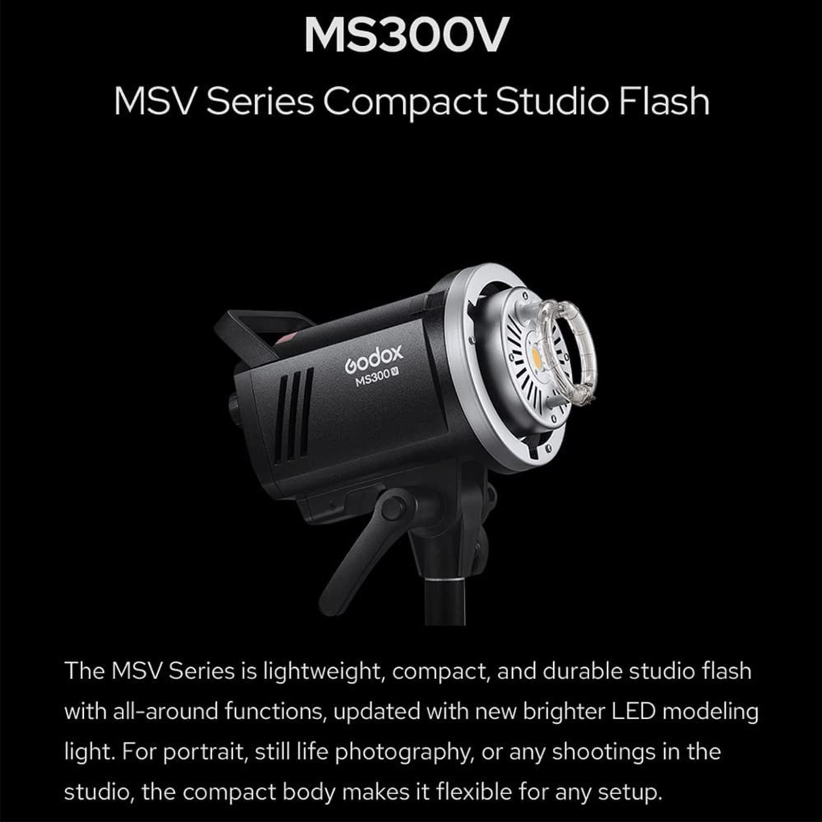 Foto 4 pulgar | Flash Estroboscópico De Estudio Godox Ms300v Ms300-v 300w Gn58 - Venta Internacional.