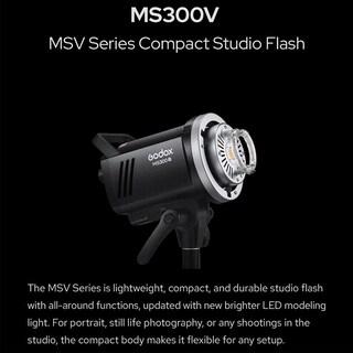 Foto 3 | Flash Estroboscópico De Estudio Godox Ms300v Ms300-v 300w Gn58 - Venta Internacional.