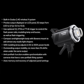 Foto 5 | Flash Estroboscópico De Estudio Godox Ms300v Ms300-v 300w Gn58 - Venta Internacional.