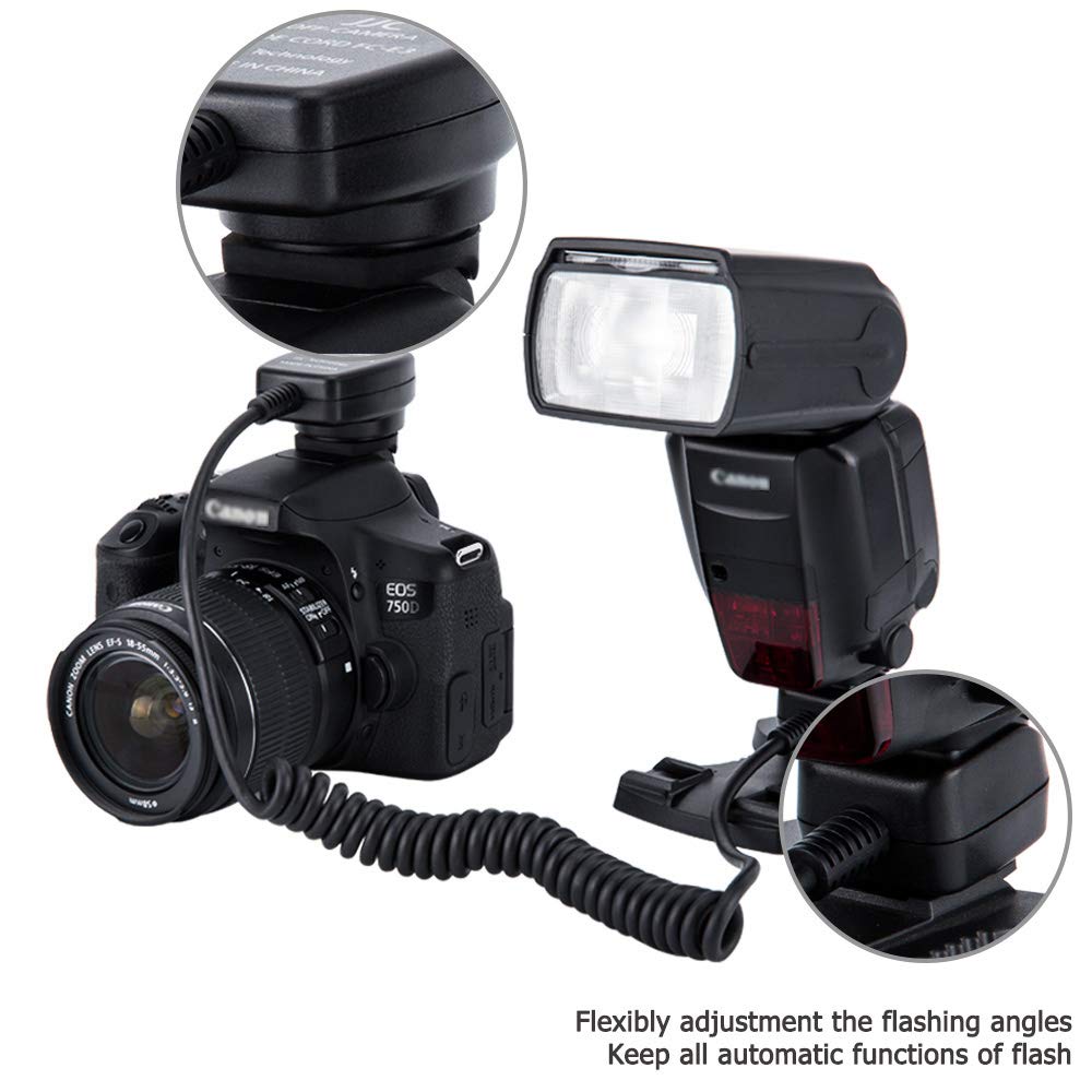Foto 5 pulgar | Cable Ttl Con Flash Fuera De Cámara Jjc Para Canon R5 R6 Rp - Venta Internacional.