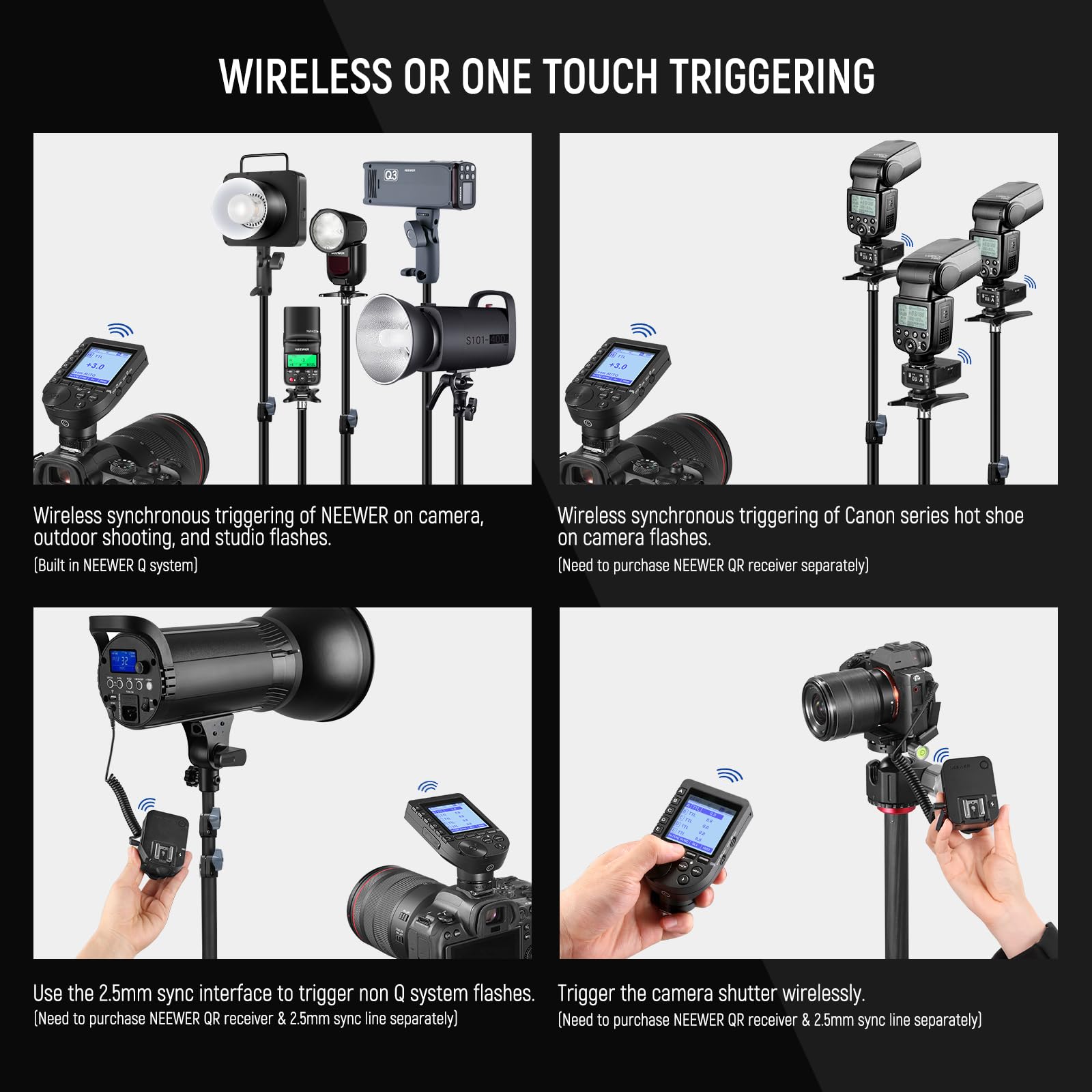 Foto 4 pulgar | Disparador De Flash Neewer Qpro-c Ttl Inalámbrico Para Cámaras Canon - Venta Internacional.
