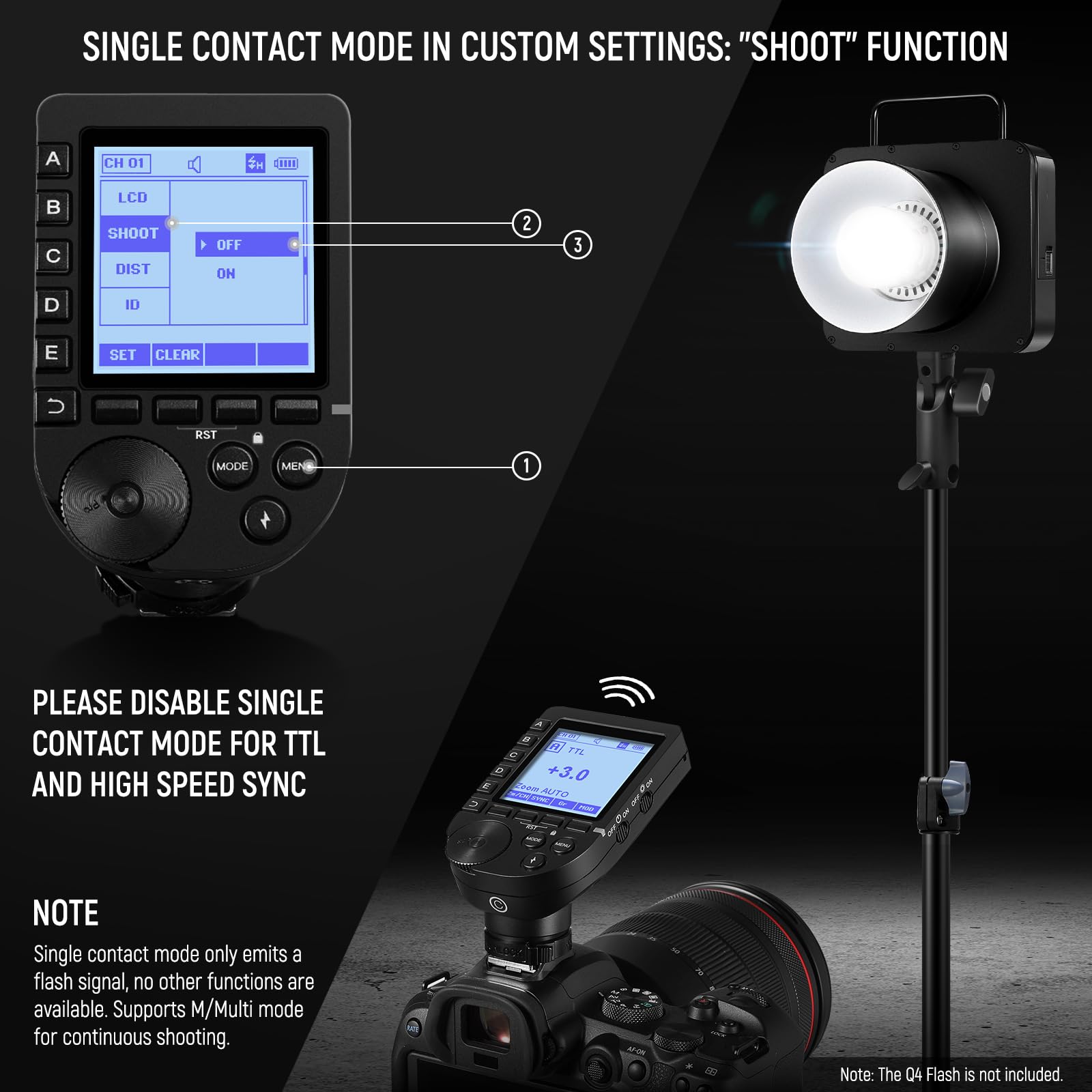 Foto 7 pulgar | Disparador De Flash Neewer Qpro-c Ttl Inalámbrico Para Cámaras Canon - Venta Internacional.