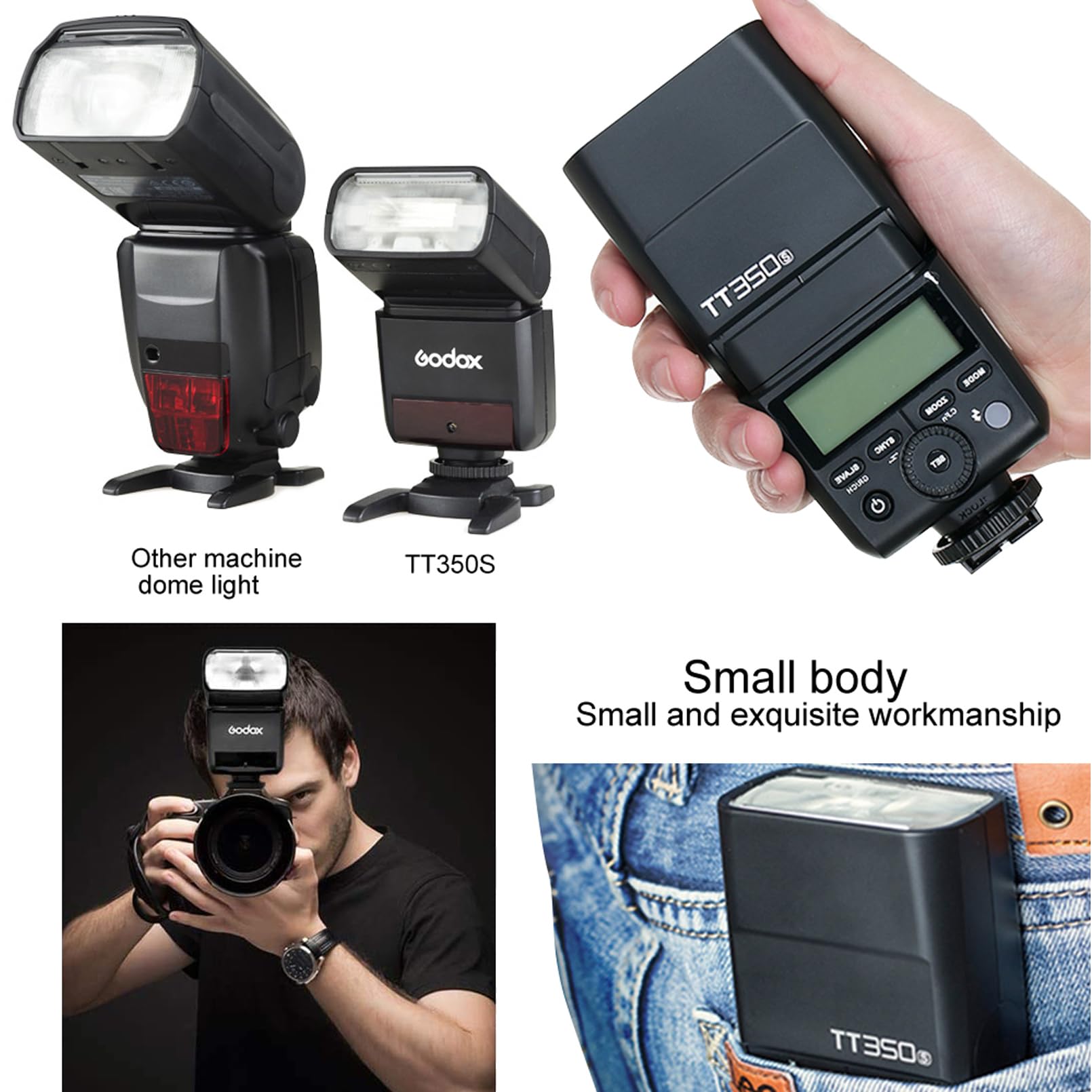 Foto 6 pulgar | Cámara Flash Godox Tt350s Para Cámara Sin Espejo Sony - Venta Internacional.