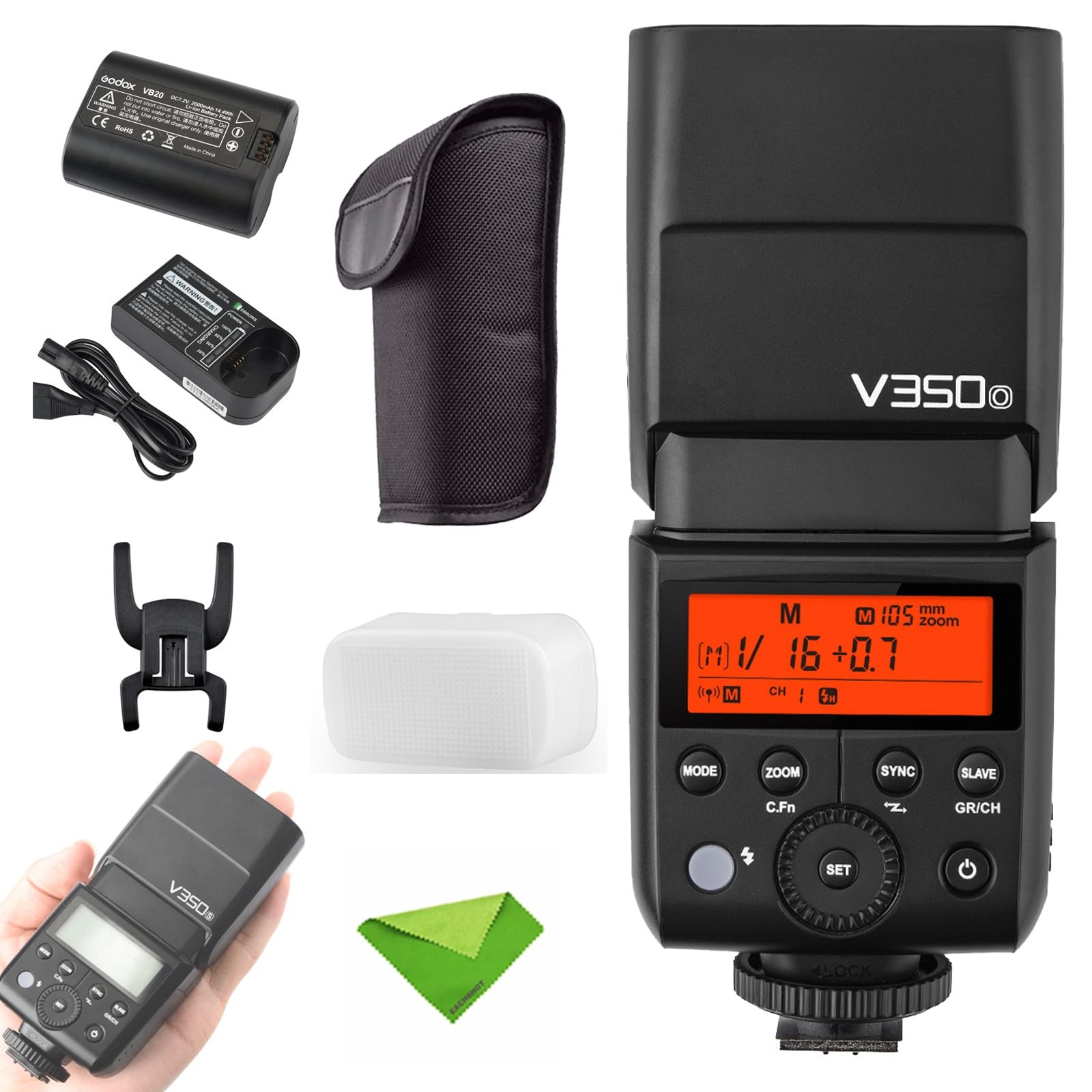 Foto 2 pulgar | Cámara Flash Godox V350o Ttl Gn36 Hss Para Olympus Panasonic - Venta Internacional.