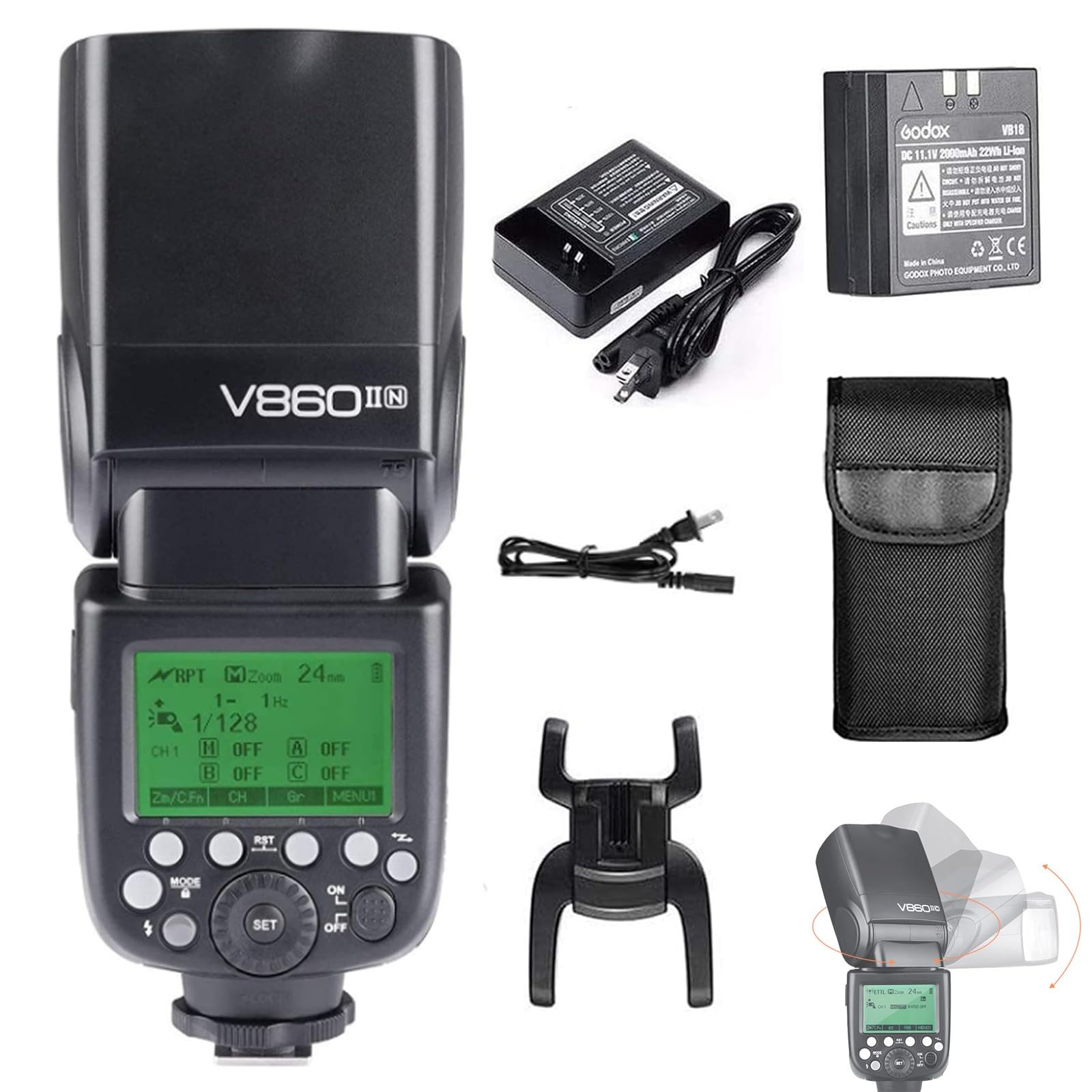 Foto 1 | Kit I-ttl De Cámara Flash Speedlite Godox V860ii-n Para Nikon - Venta Internacional.