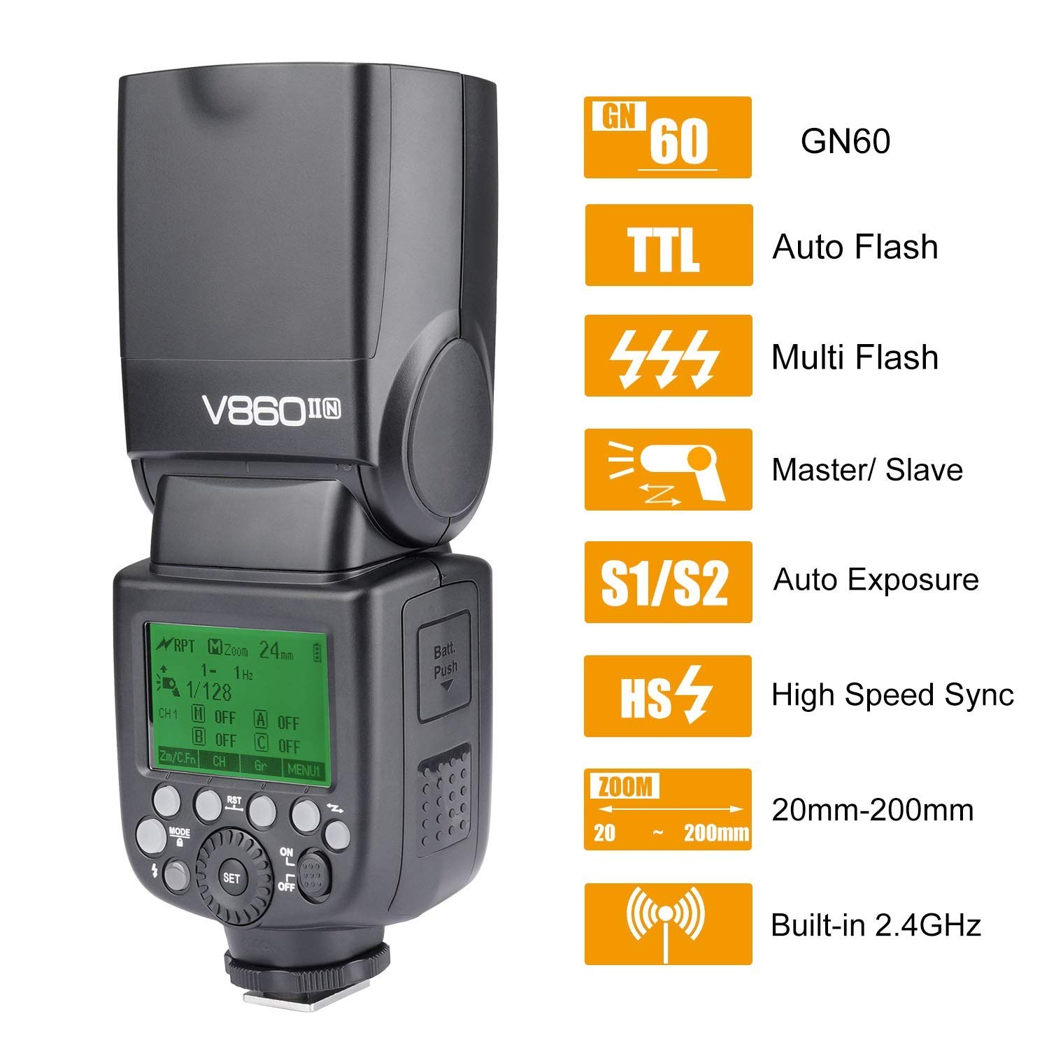Foto 2 | Kit I-ttl De Cámara Flash Speedlite Godox V860ii-n Para Nikon - Venta Internacional.