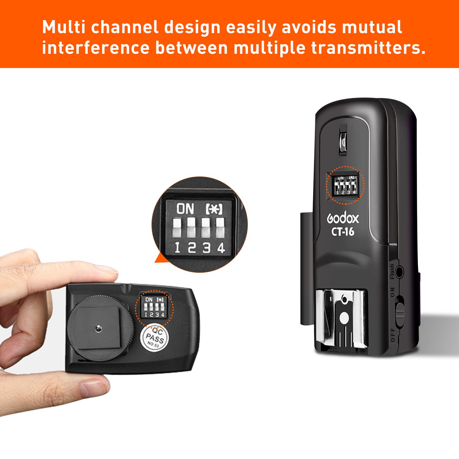 Foto 3 | Radio Inalámbrica Flash Trigger Godox Ct-16 Para Canon Nikon Sony - Venta Internacional.