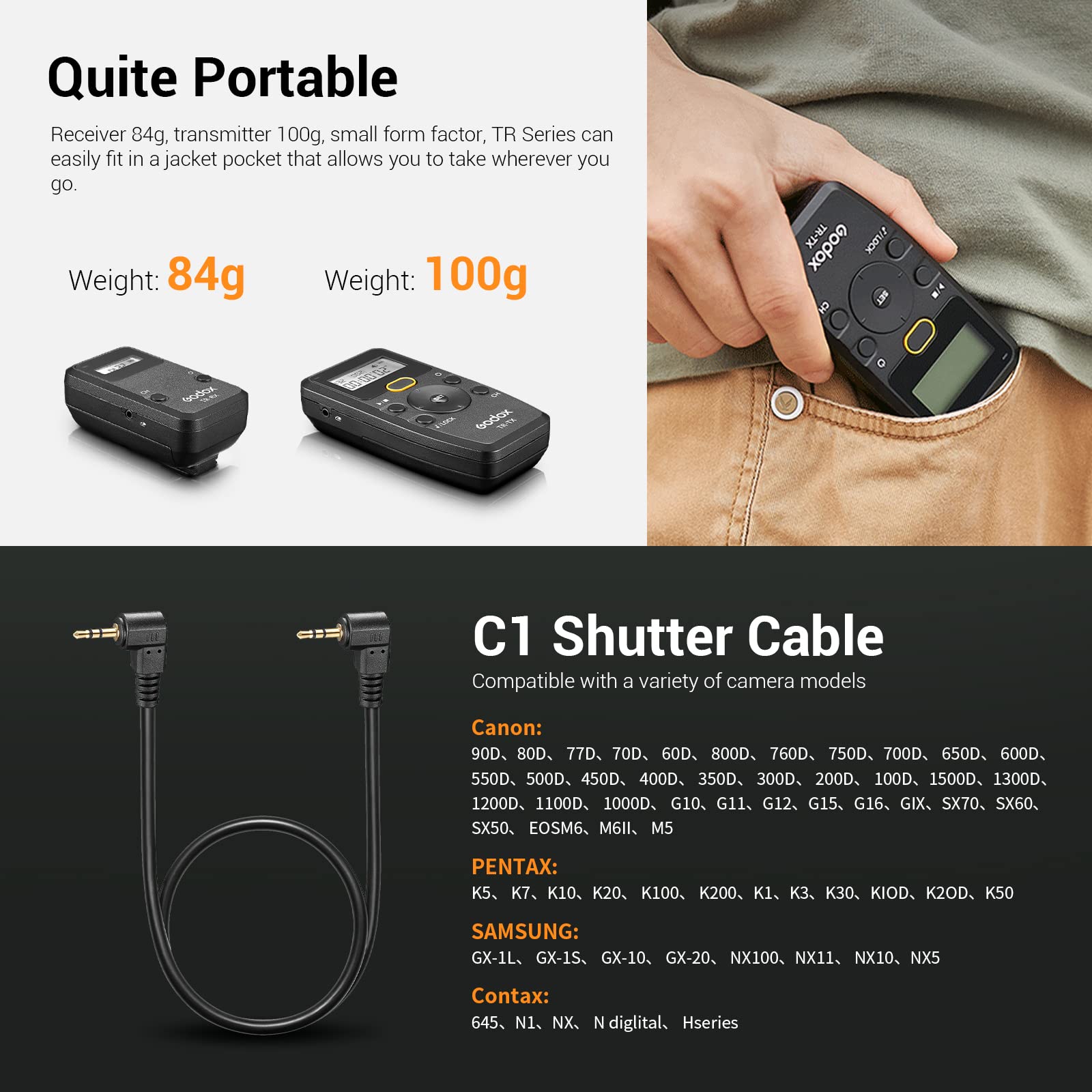 Foto 5 pulgar | Disparador Remoto Godox Tr-c1 Tr-c3 Para Canon - Venta Internacional.